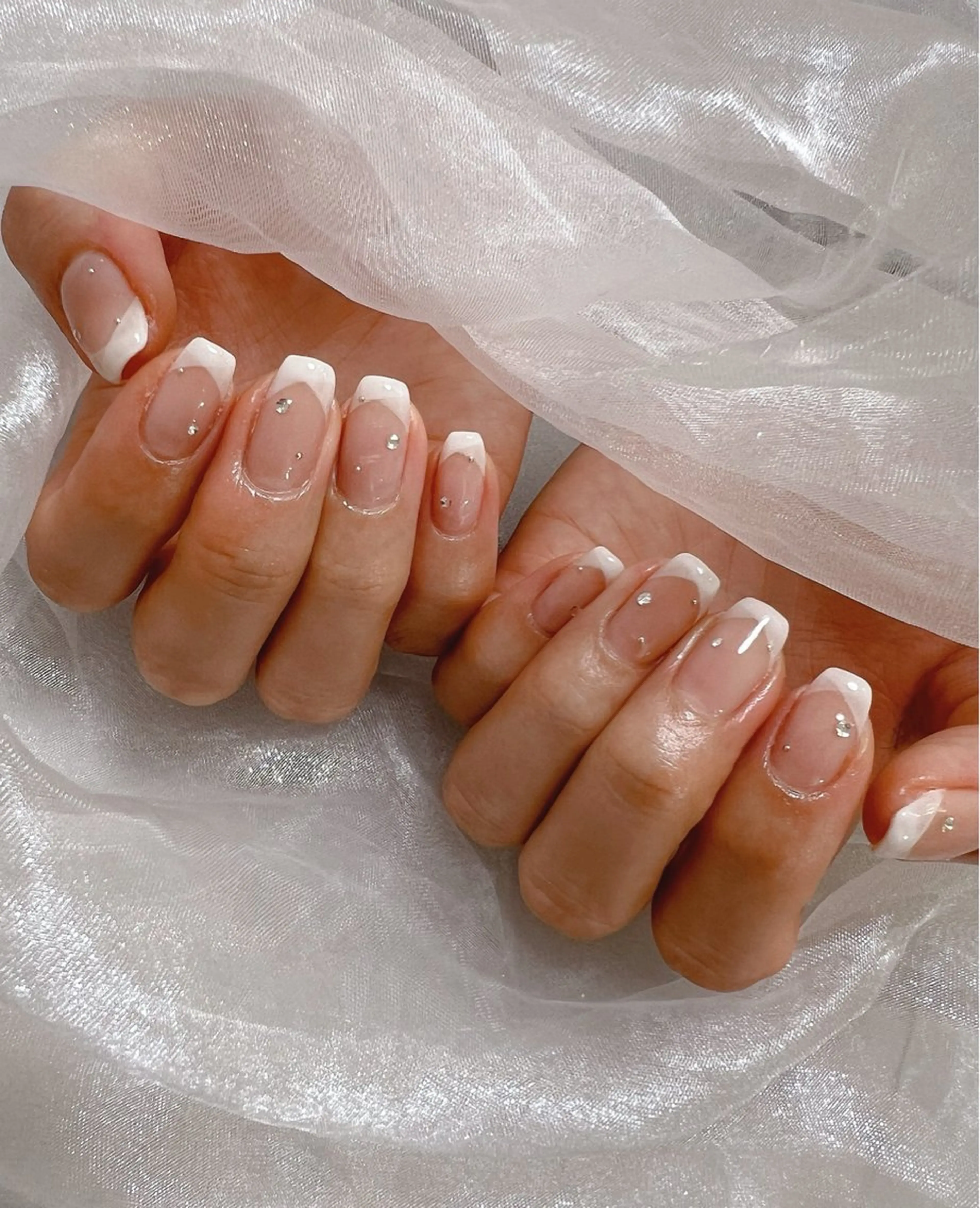 ネイル フットネイル フレンチネイル ジェルネイル 韓国ネイル シンプルネイル ハンドネイル nail salon Lauleaのネイルデザイン