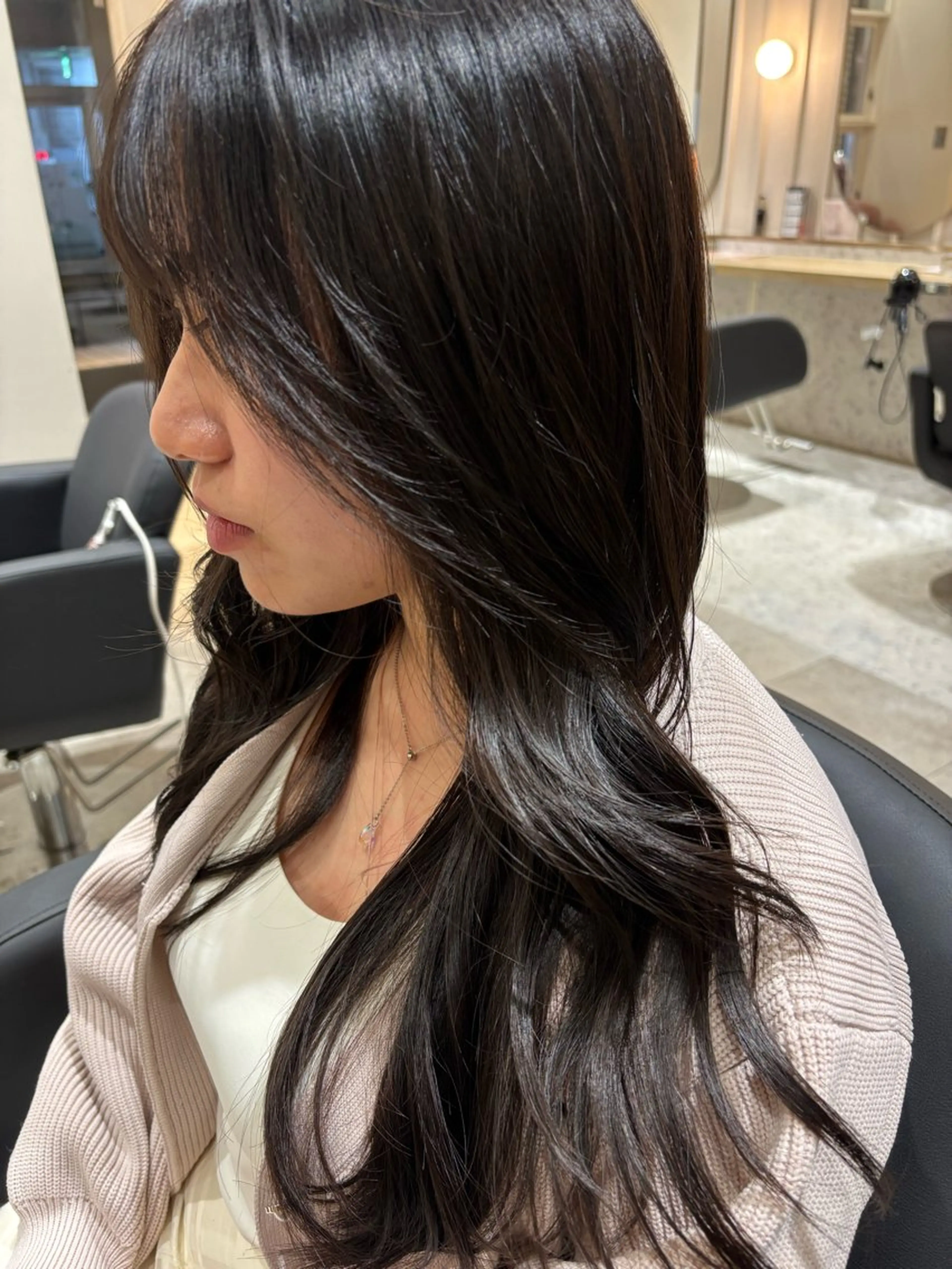 セミロング カット トリートメント 🌈韓国風カラー🌈 渡部隆介のヘアスタイル