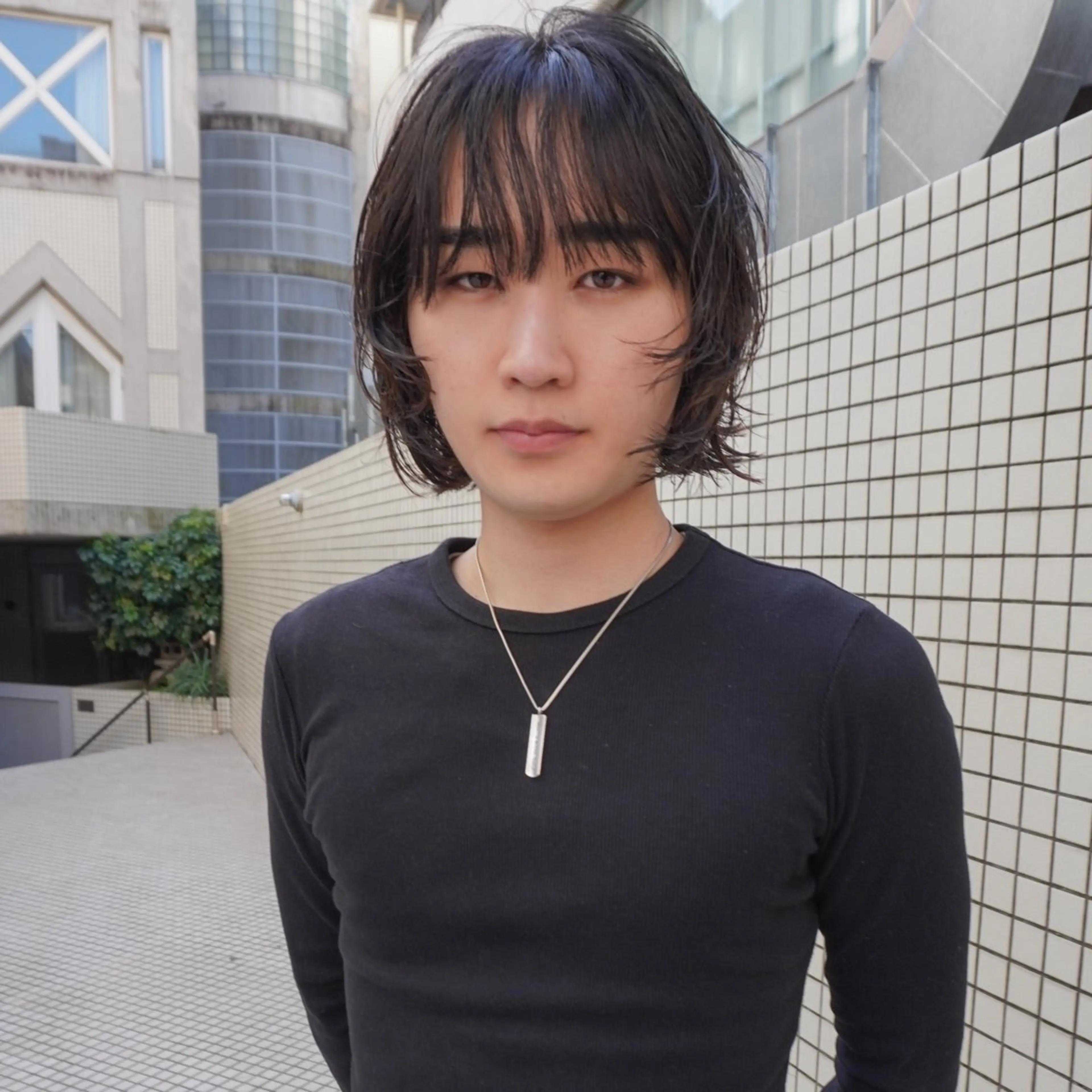 ミディアム パーマ メンズ ミディアムパーマ メンズパーマ ボブ カット パーマ トリートメント ◽️モードヘア◽️ SHOUTOのヘアスタイル