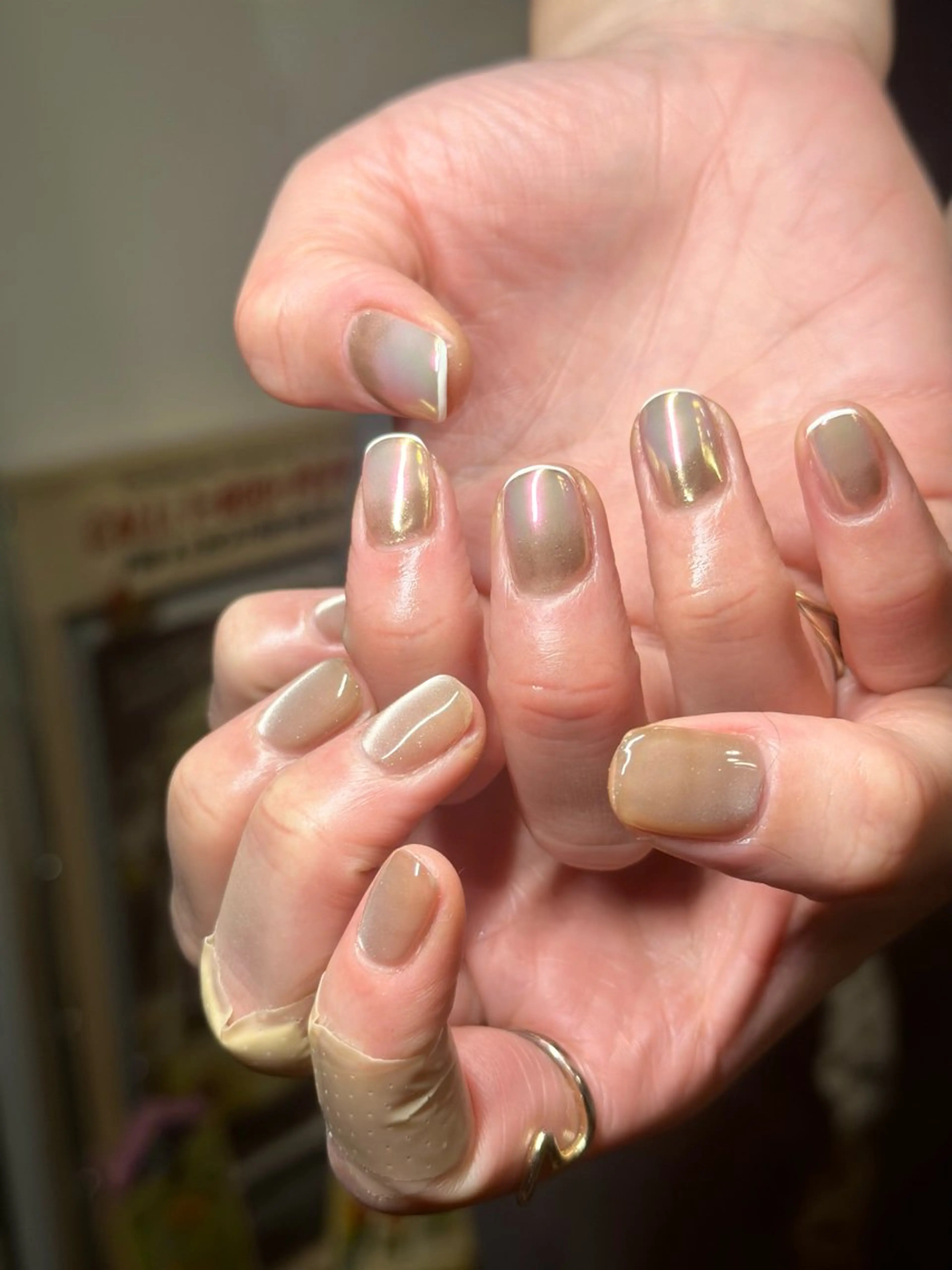 ネイル フレンチネイル ミラーネイル 持ち込み ハンドネイル Nroom.所属・Nroom. /はるのネイルデザイン