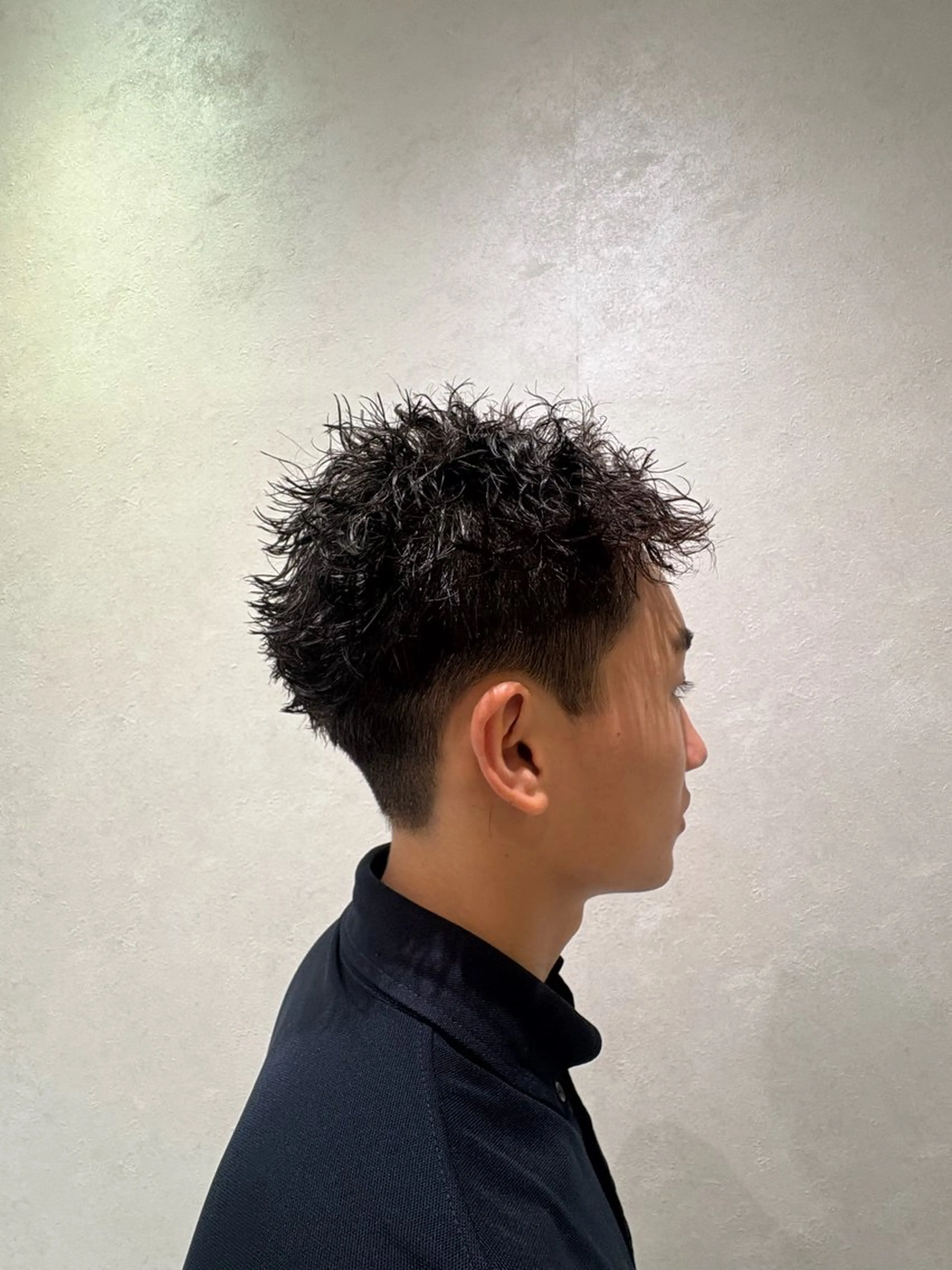 ショート パーマ メンズ 宮下 志織のヘアスタイル
