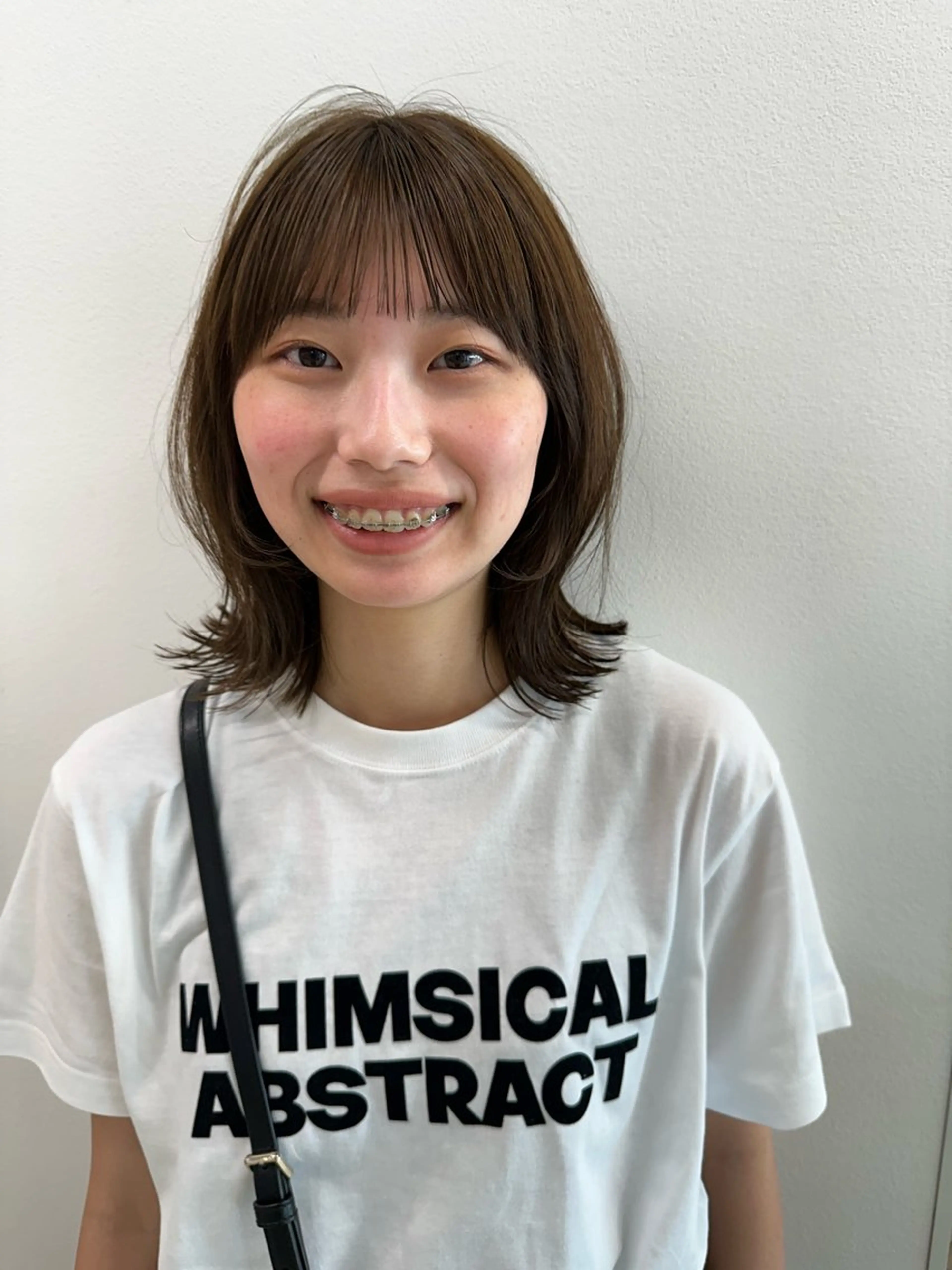 ミディアム カット ヘアカラー トリートメント 韓国/ヘアアレンジ/ 髪質改善/夏美のヘアスタイル