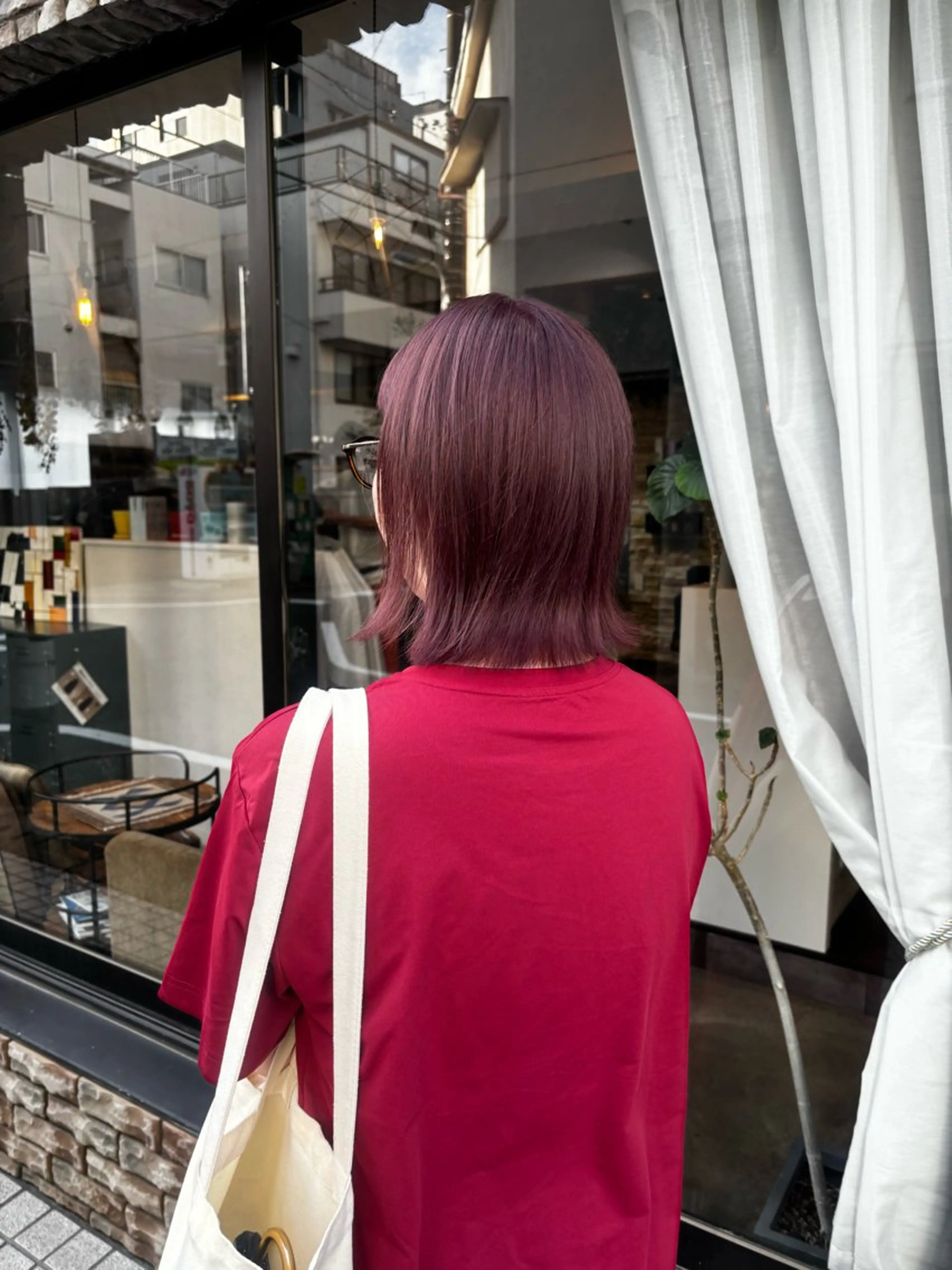 ショート カラー ピンクカラー ヘアカラー 🍒サクラ🍒 /透明感カラー/艶髪のヘアスタイル