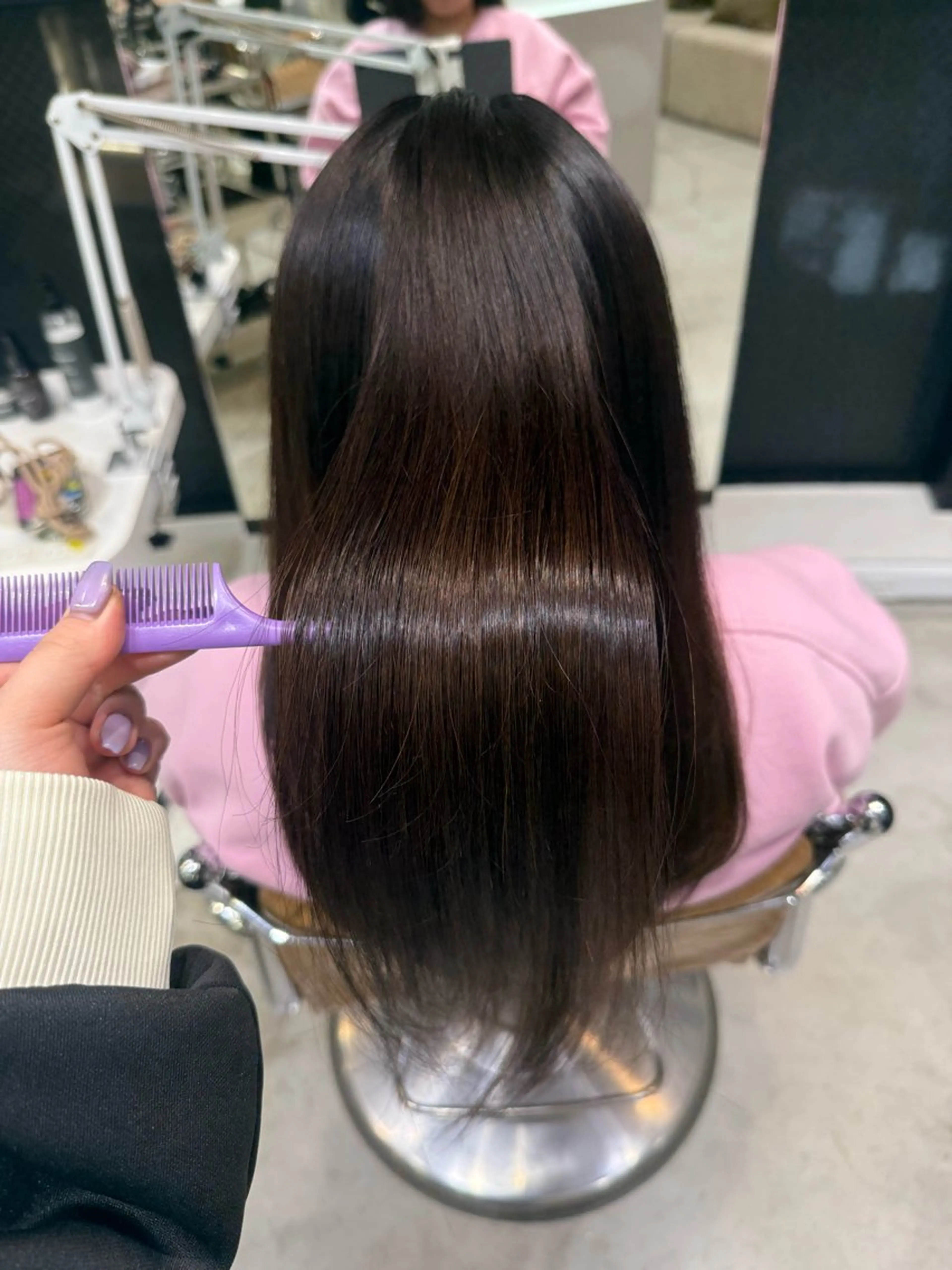 セミロング トリートメント 透明感カラー/ RIKO🌺🥥のヘアスタイル