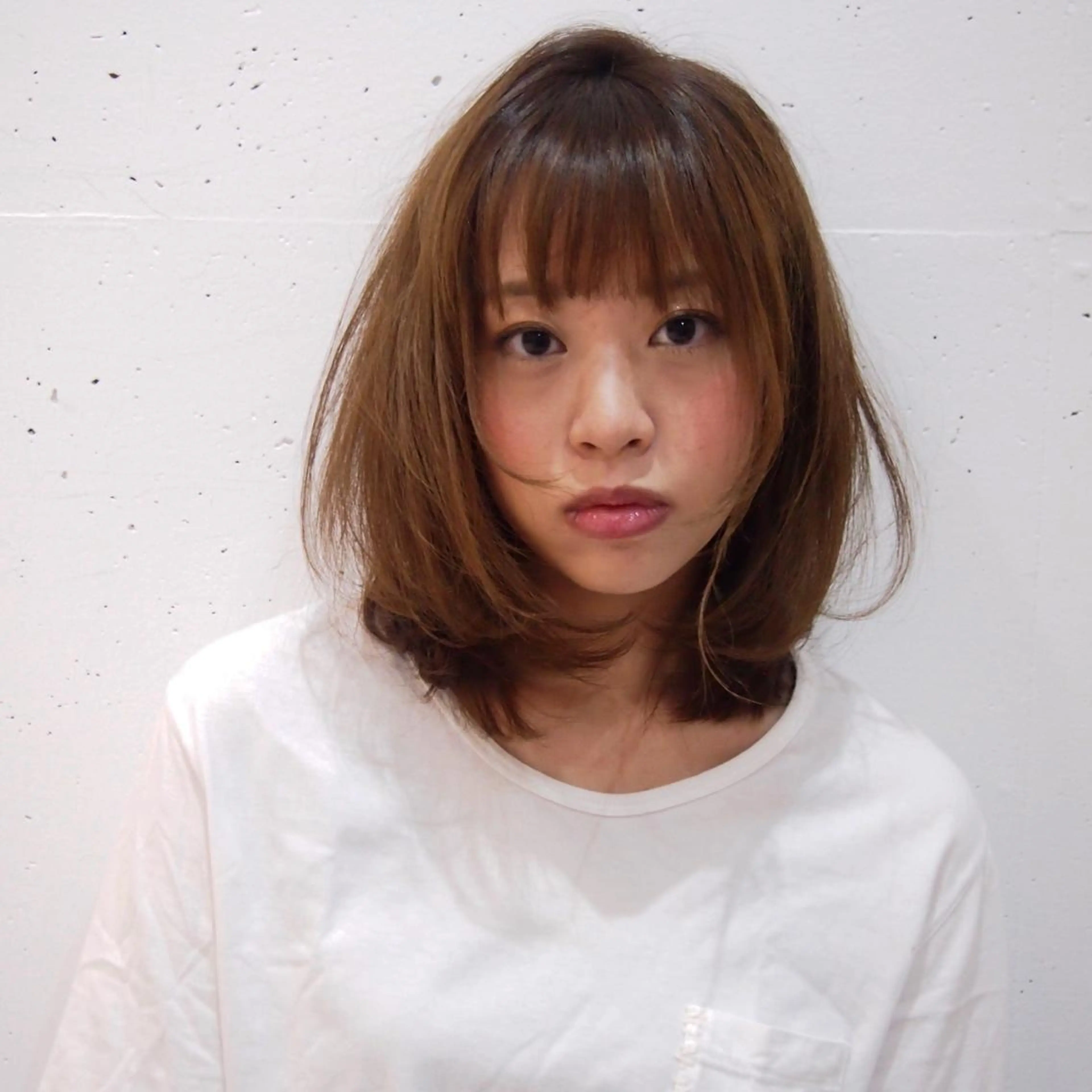 ミディアム カラー シンプル+αな デザインを 松崎陸のヘアスタイル