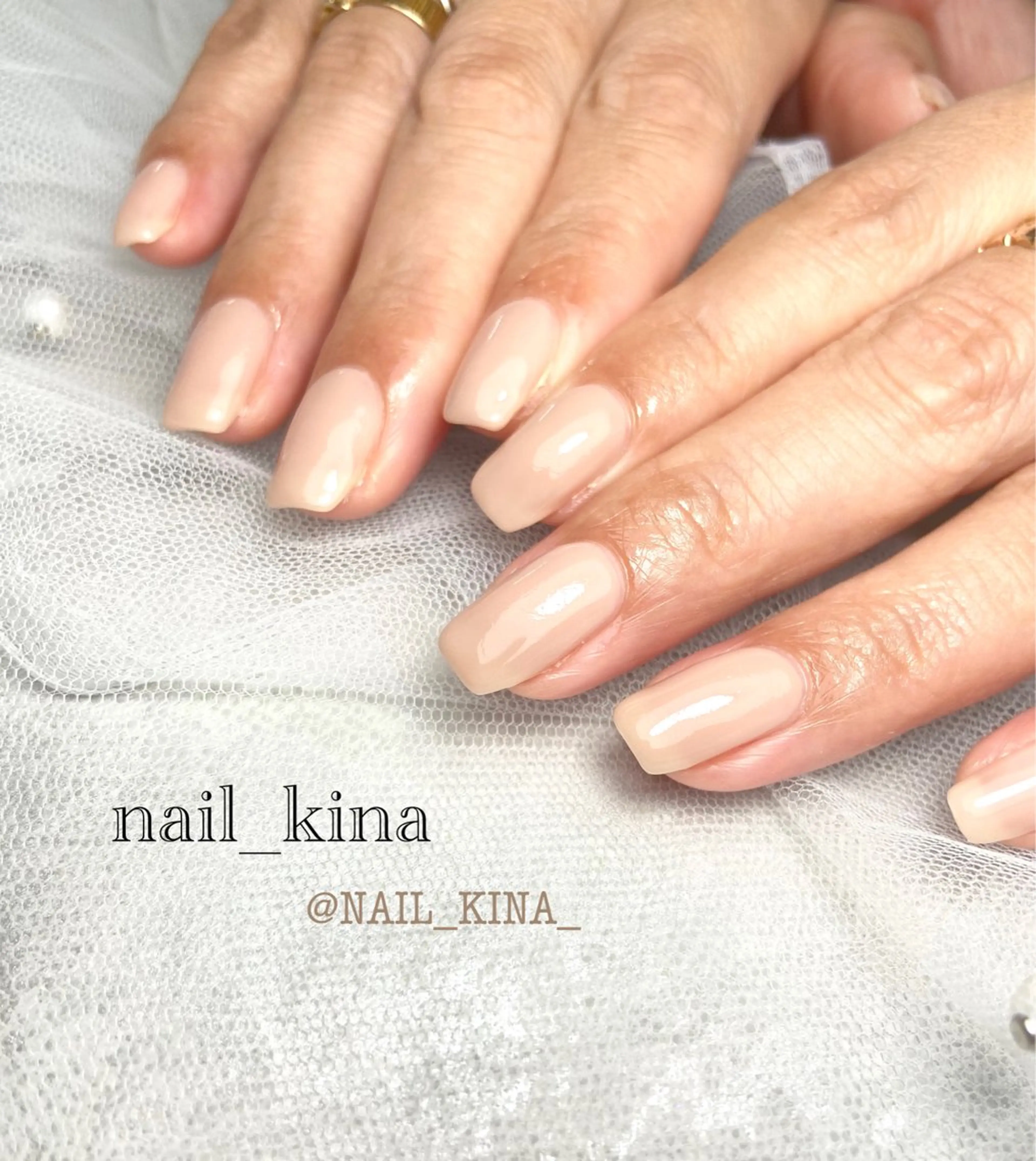 ネイル オフィスネイル ワンカラーネイル シンプルネイル nail_ kinaのネイルデザイン