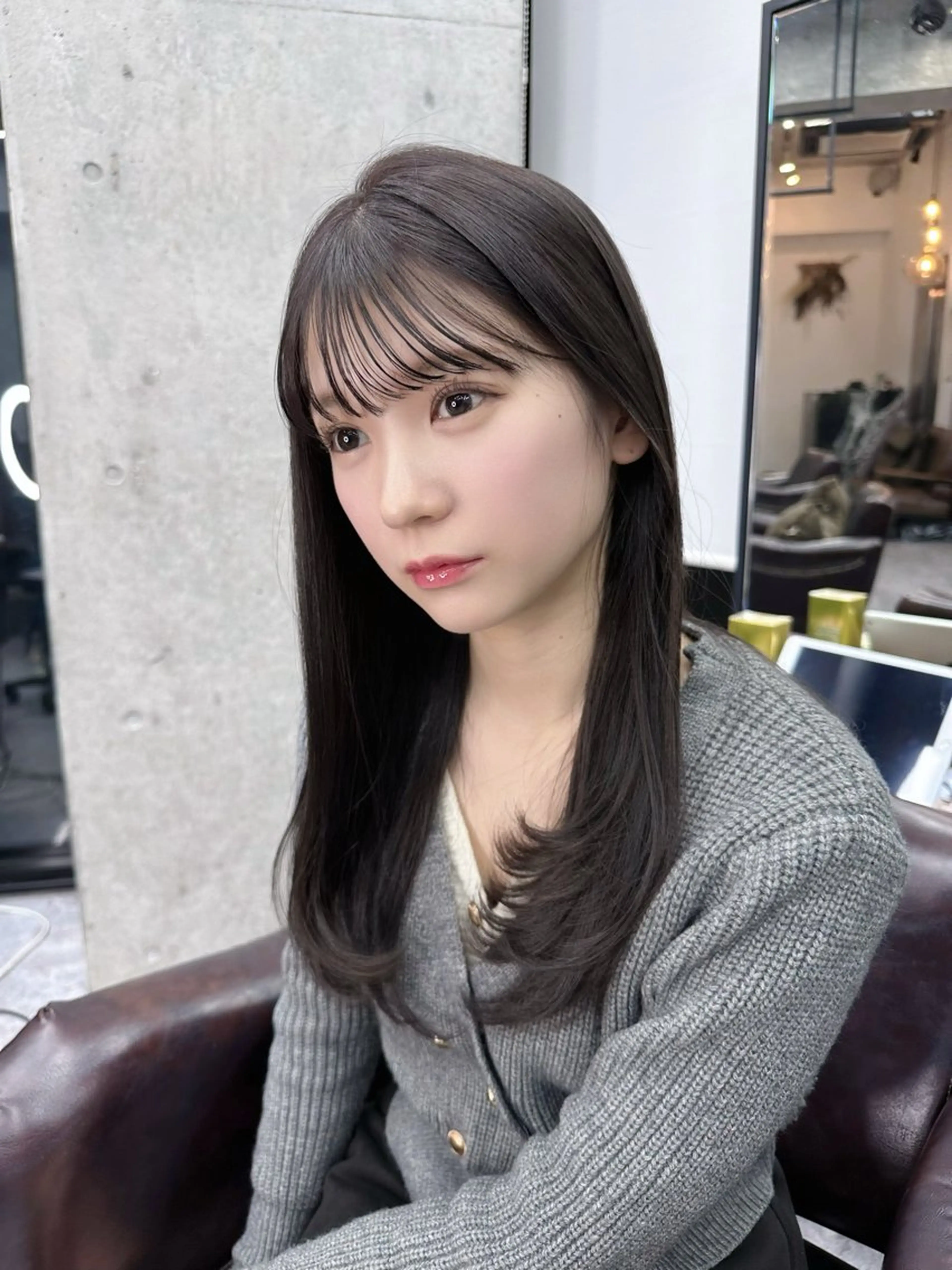 ロング 髪質改善 トリートメント カット トリートメント 韓国/ワンホンヘア 髪質改善/MaCoのヘアスタイル