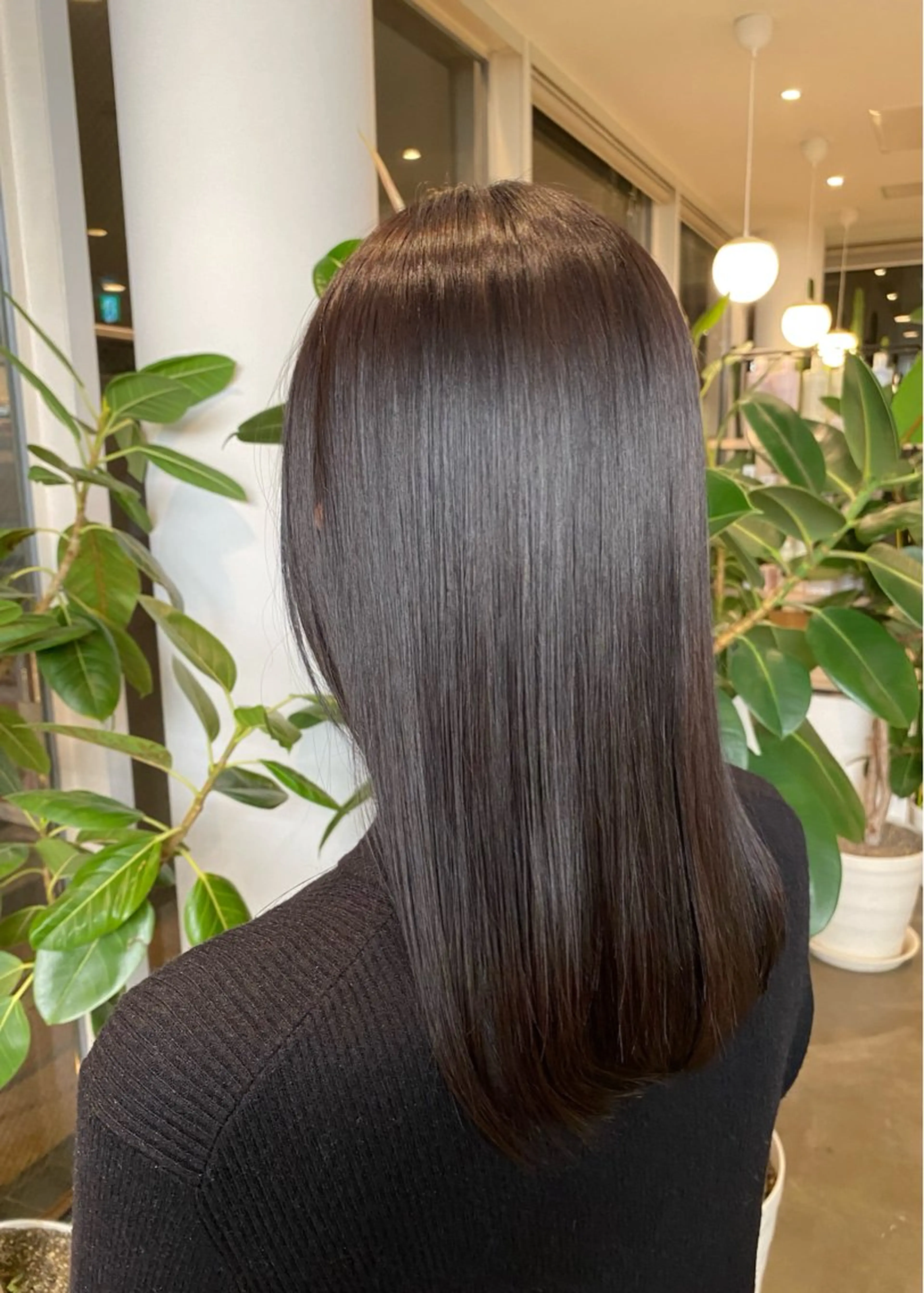 セミロング カラー ダークグレー ダークグレージュ グレージュ カット ヘアカラー トリートメント DIFINOaoyama所属・🎧ayaka/ボブ /透明感カラー🩵のヘアスタイル