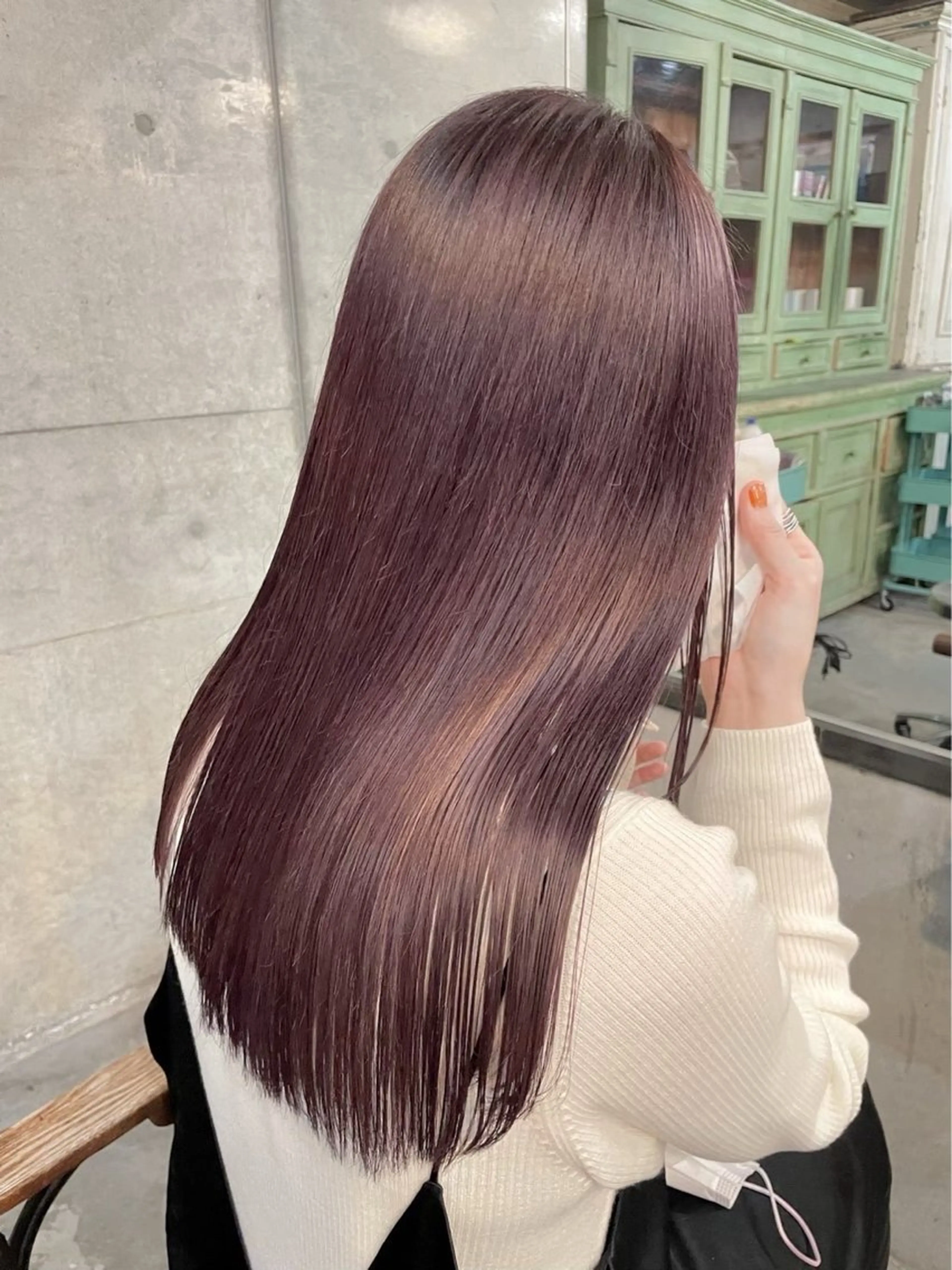 カラー カット ヘアカラー 森田翔斗 顔周りレイヤーのヘアスタイル