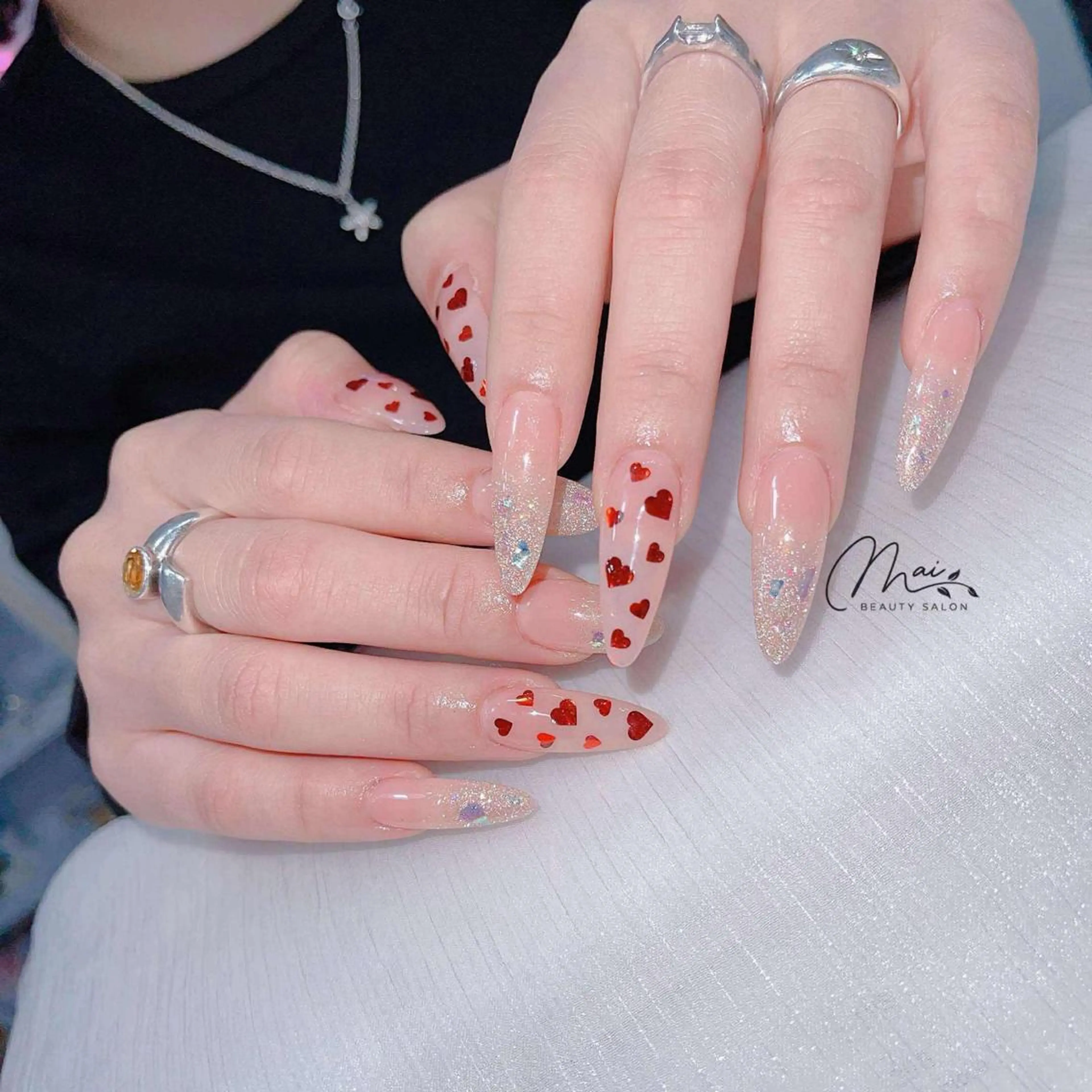 ネイル ジェルネイル パラジェル ワンホンネイル MaiBeauty Niのネイルデザイン