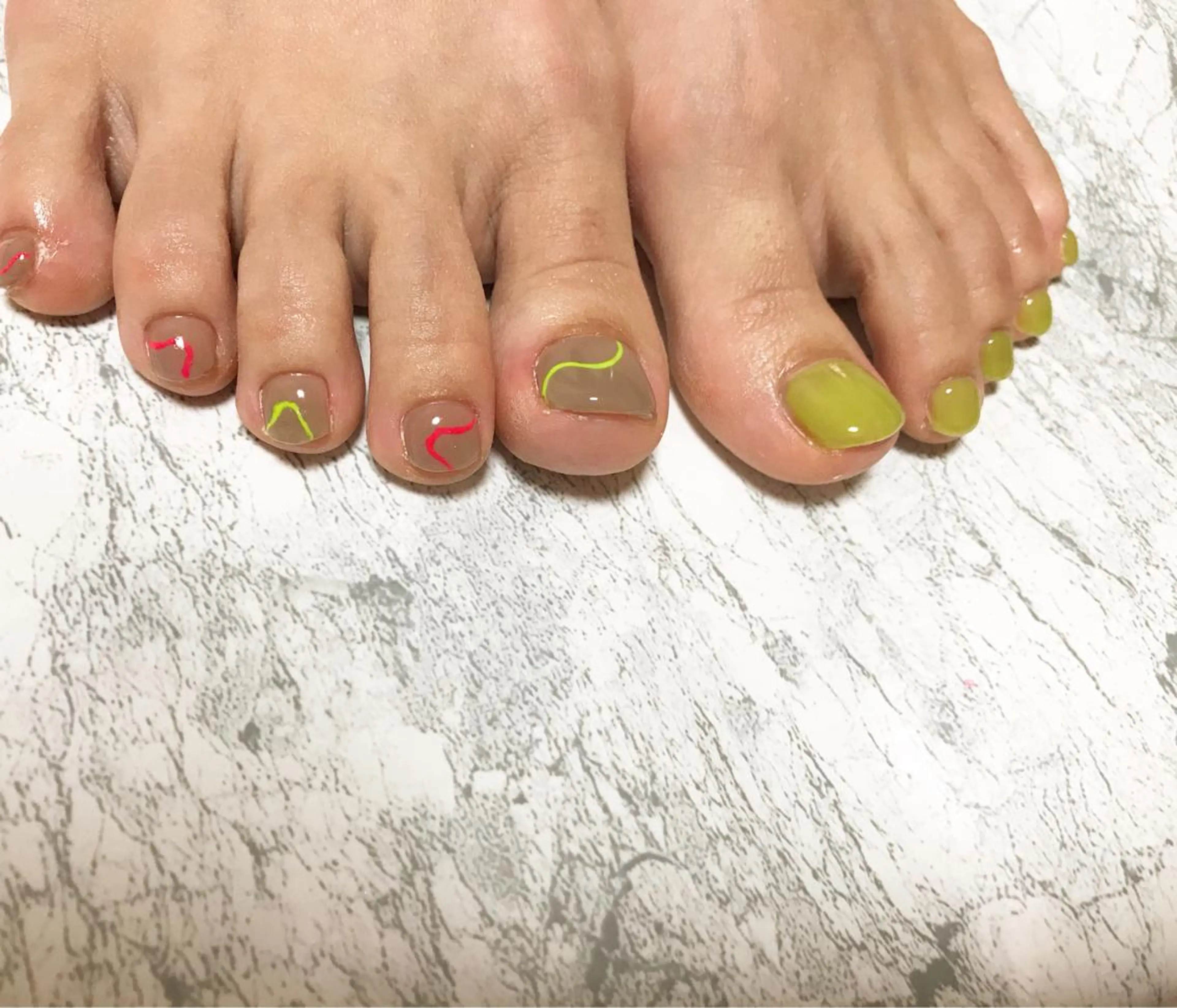 ネイル フットネイル ニュアンスネイル シンプルネイル 春ネイル 夏ネイル ネイル フフラ所属・nail fufla ♡yamane♡のネイルデザイン