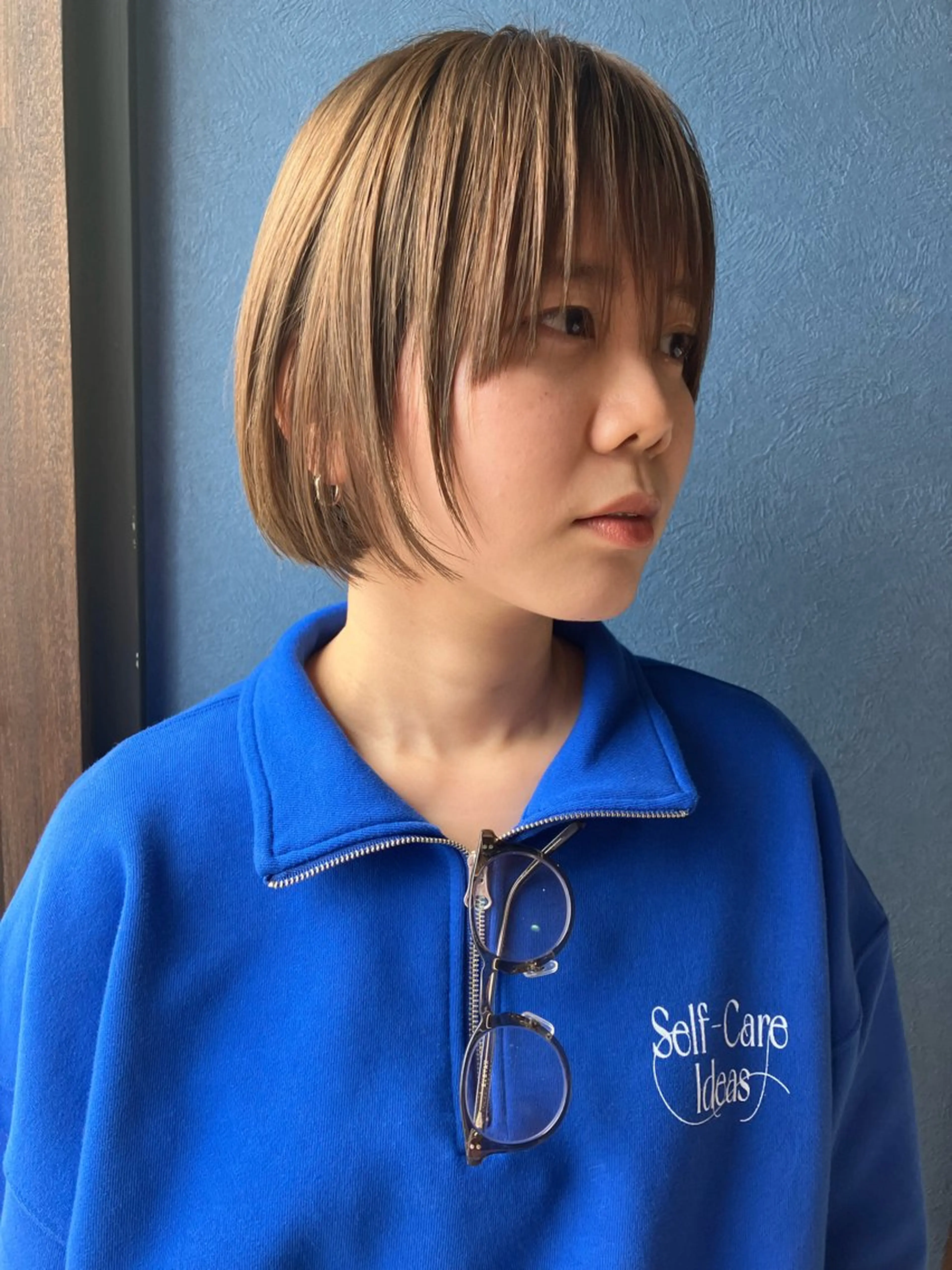 ミディアム カット ヘアカラー トリートメント 🎀Kubu🍀 Natsumu🎀のヘアスタイル