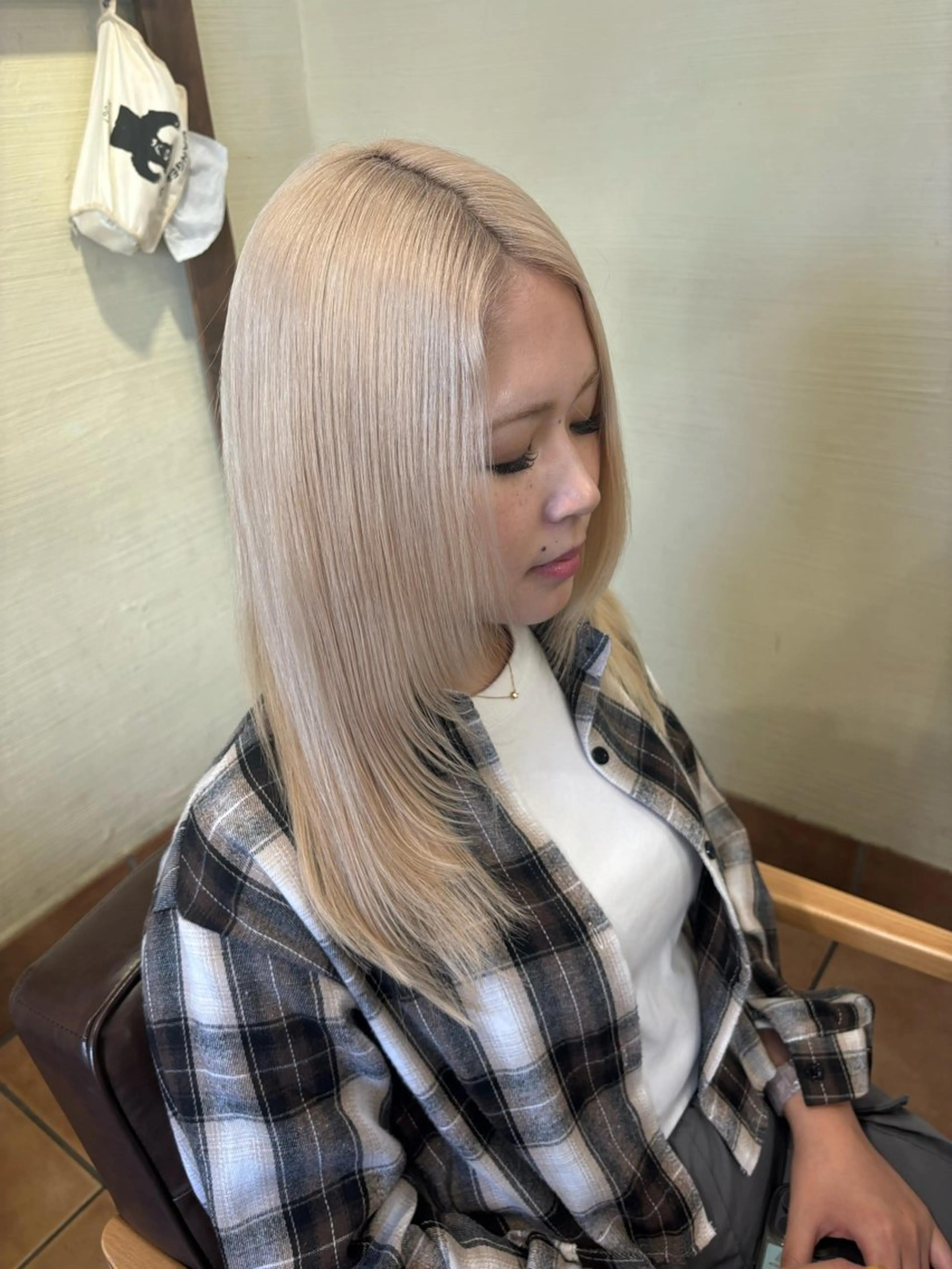 セミロング カット remile西台店所属・つばた みゆ🦋のヘアスタイル