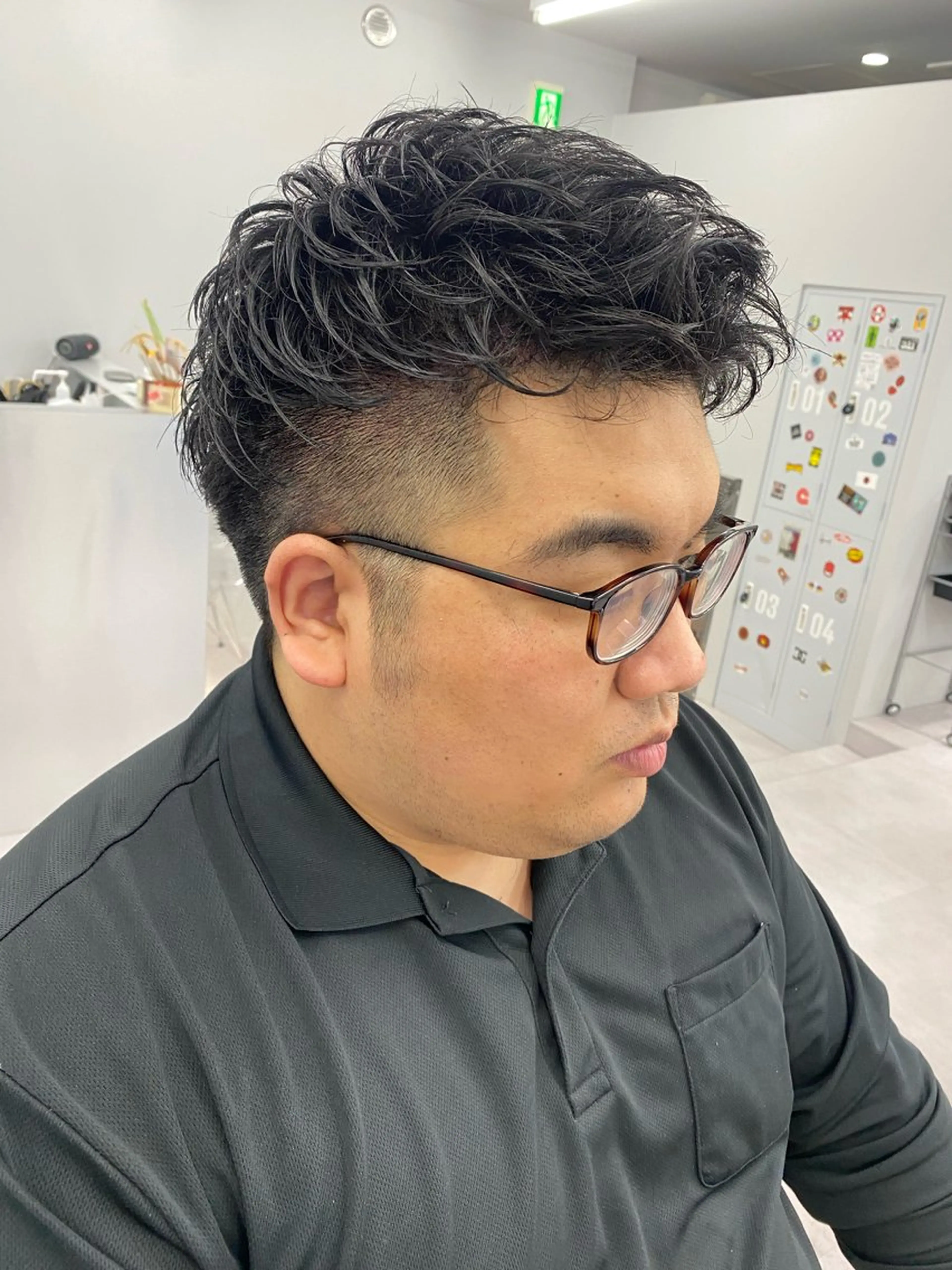 ショート カラー ヘアアレンジ メンズ くせ毛 The faderz barbershop所属・フェードモデル限定 🔥高円寺Maiのヘアスタイル