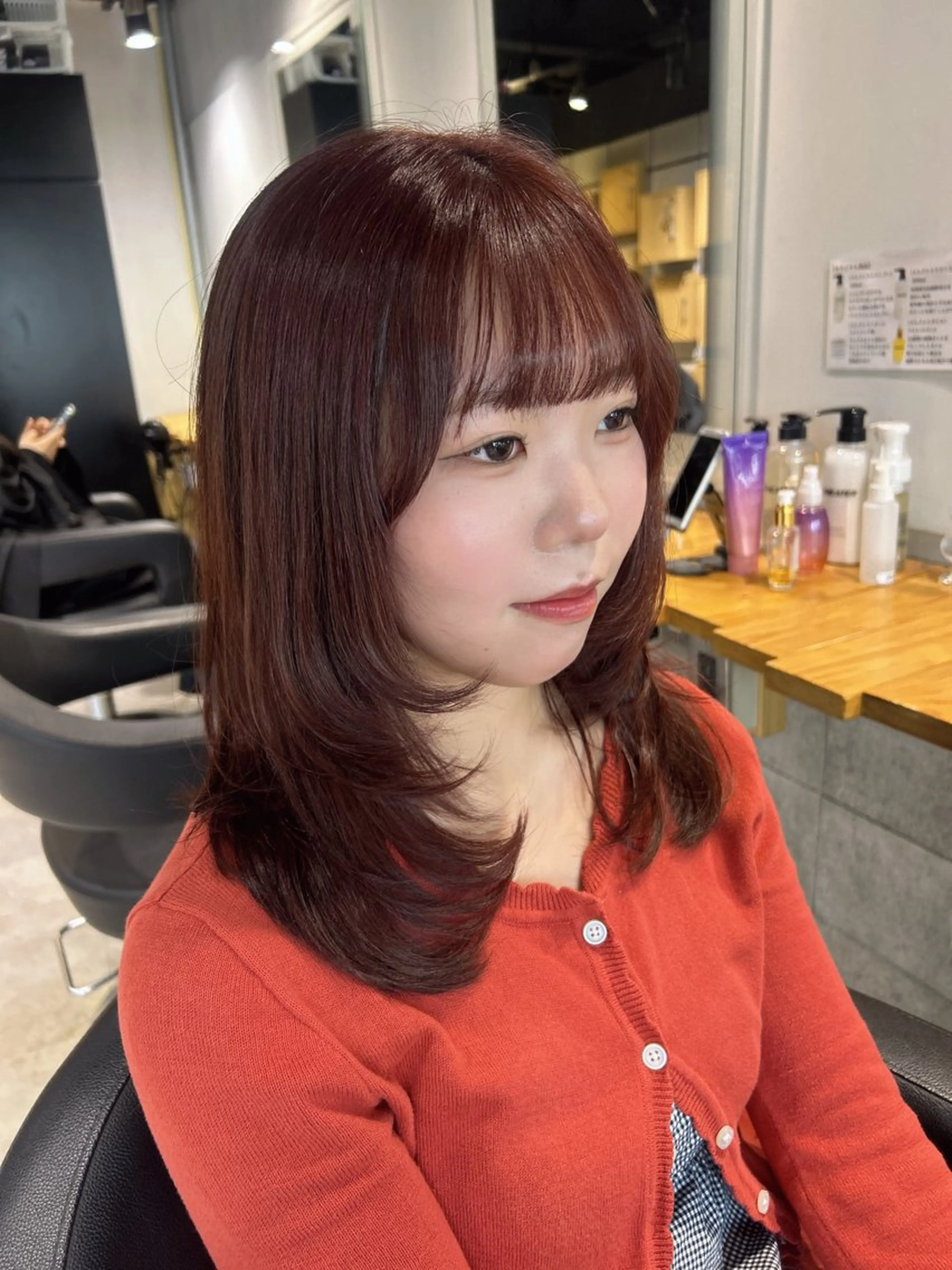 ロング カット ヘアカラー ヘッドスパ 韓国Style♡ Nanami🇰🇷のヘアスタイル