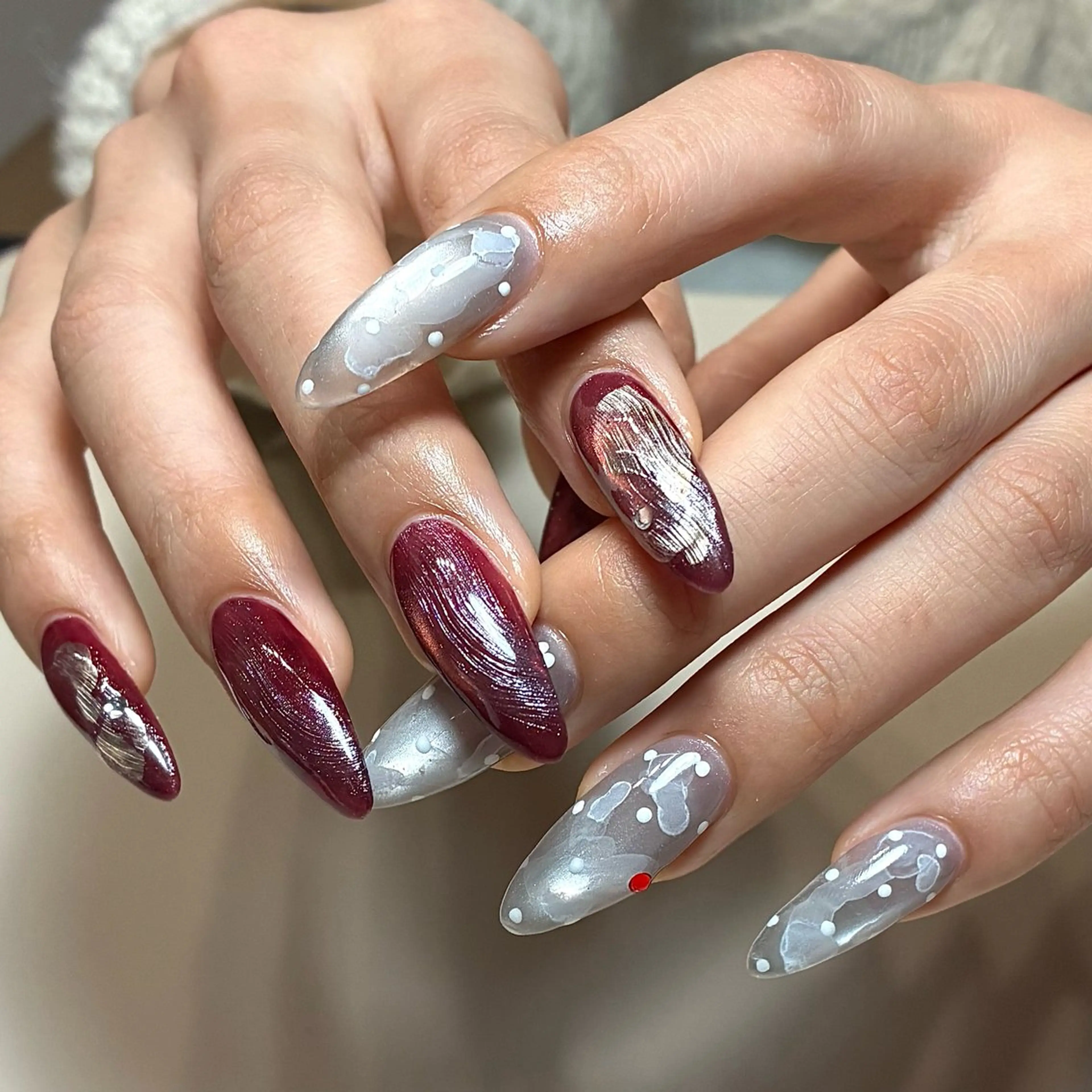 ネイル 長さ出し nail salon Lipine 新守山のネイルデザイン