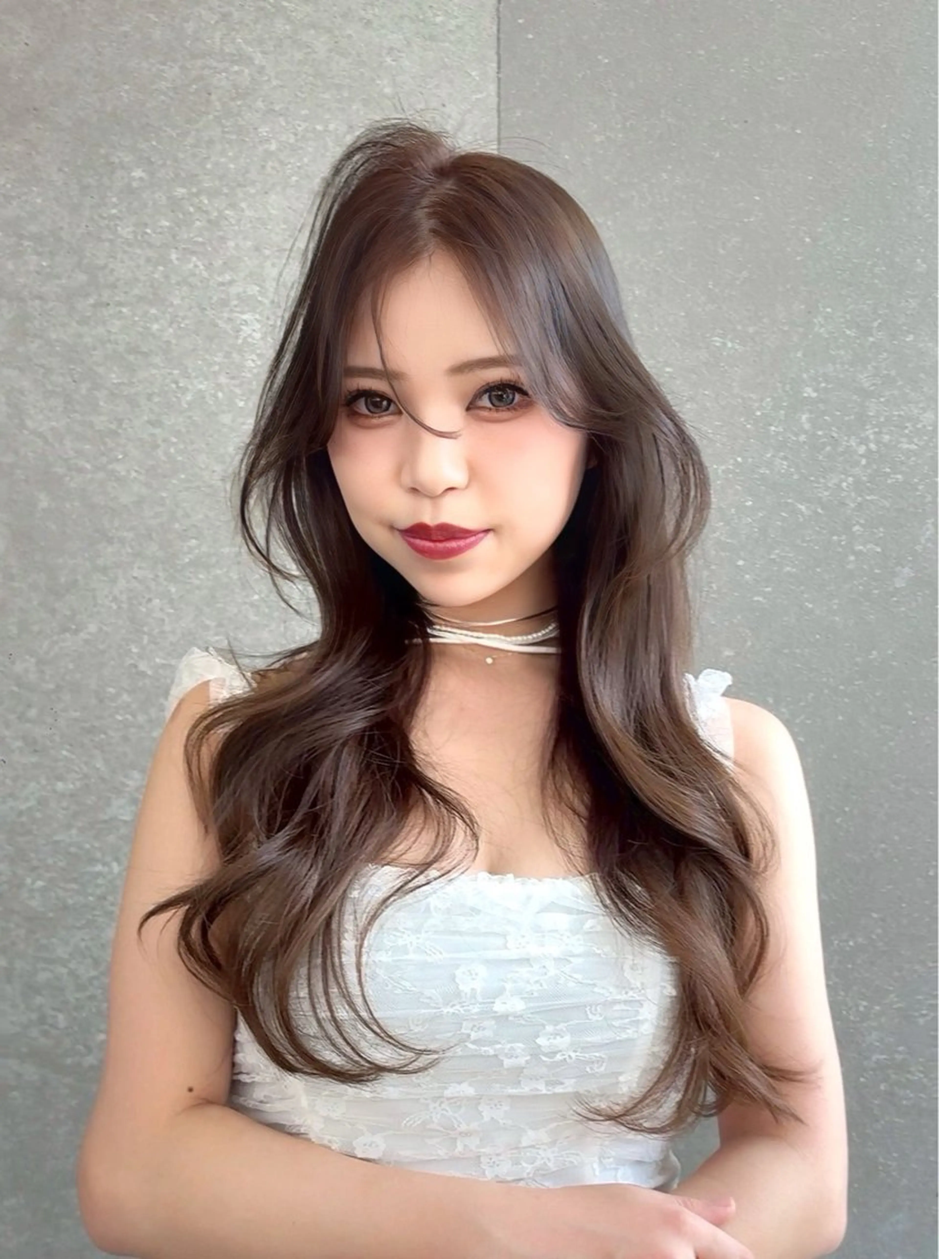 平日限定✨【ガーリーレイヤー.顔まわりカット+透明感カラー🩰💕】ワンカールで簡単ふわふわレイヤー♡の写真