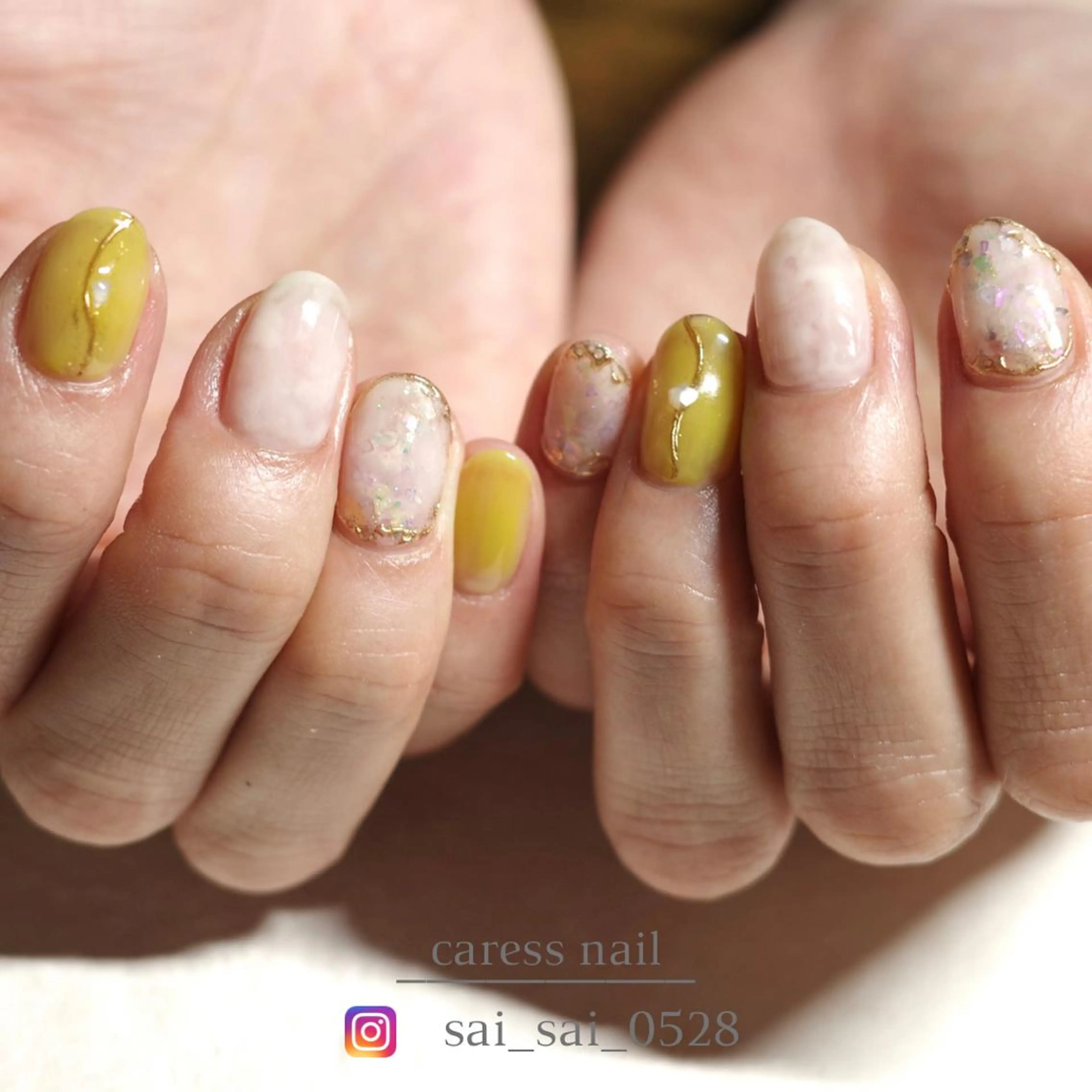 ネイル ハンドネイル caress nail カレスネイル 代々木上原所属・カレスネイル さいのネイルデザイン