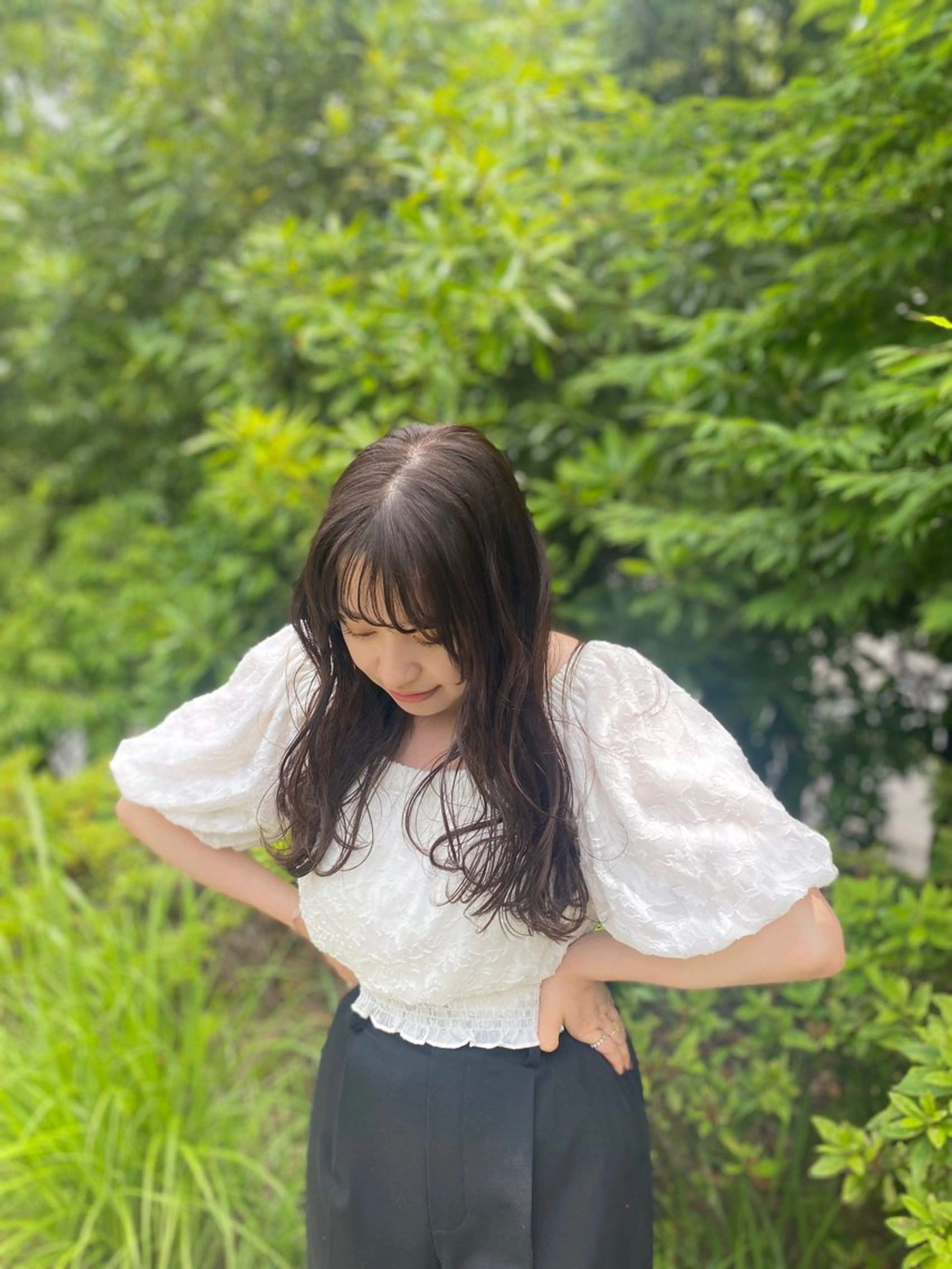 ロング カット ヘアカラー トリートメント ‎‪🩰 艶髪美髪 shiori🫧のヘアスタイル