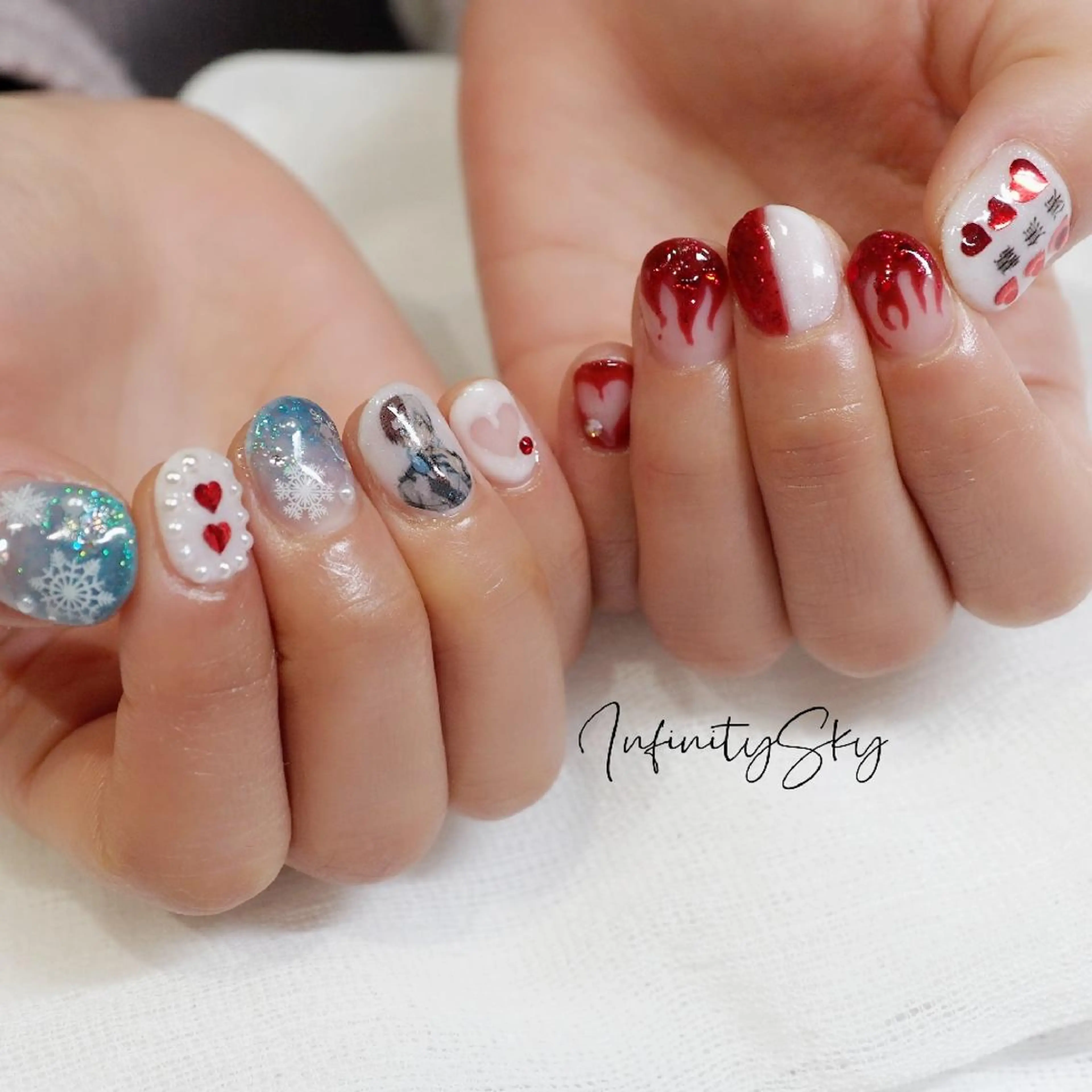 ネイル ハンドネイル infinity skyのネイルデザイン