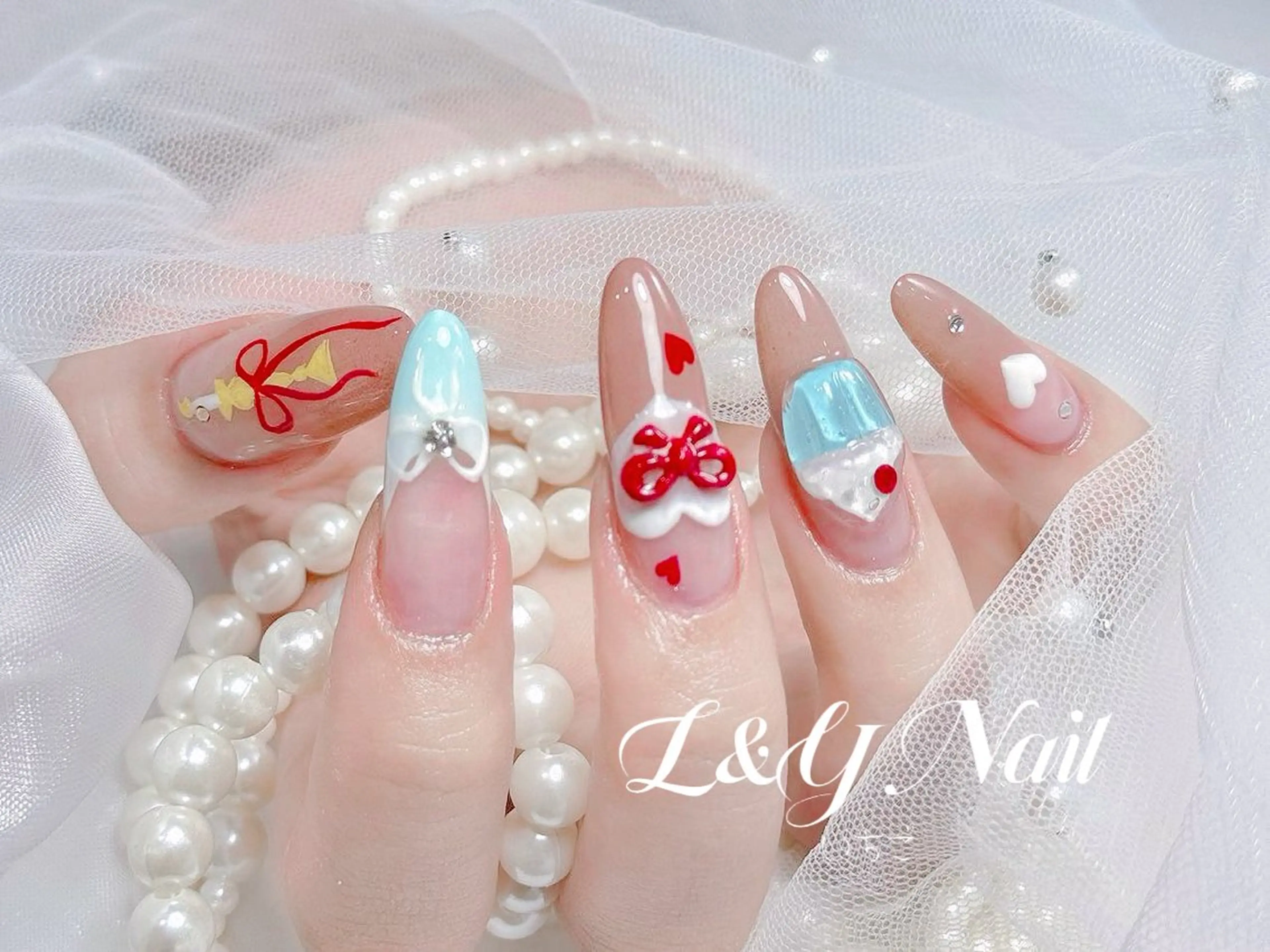 ネイル ハンドネイル ハンドケア L&Y Nail🎀 思雪のネイルデザイン