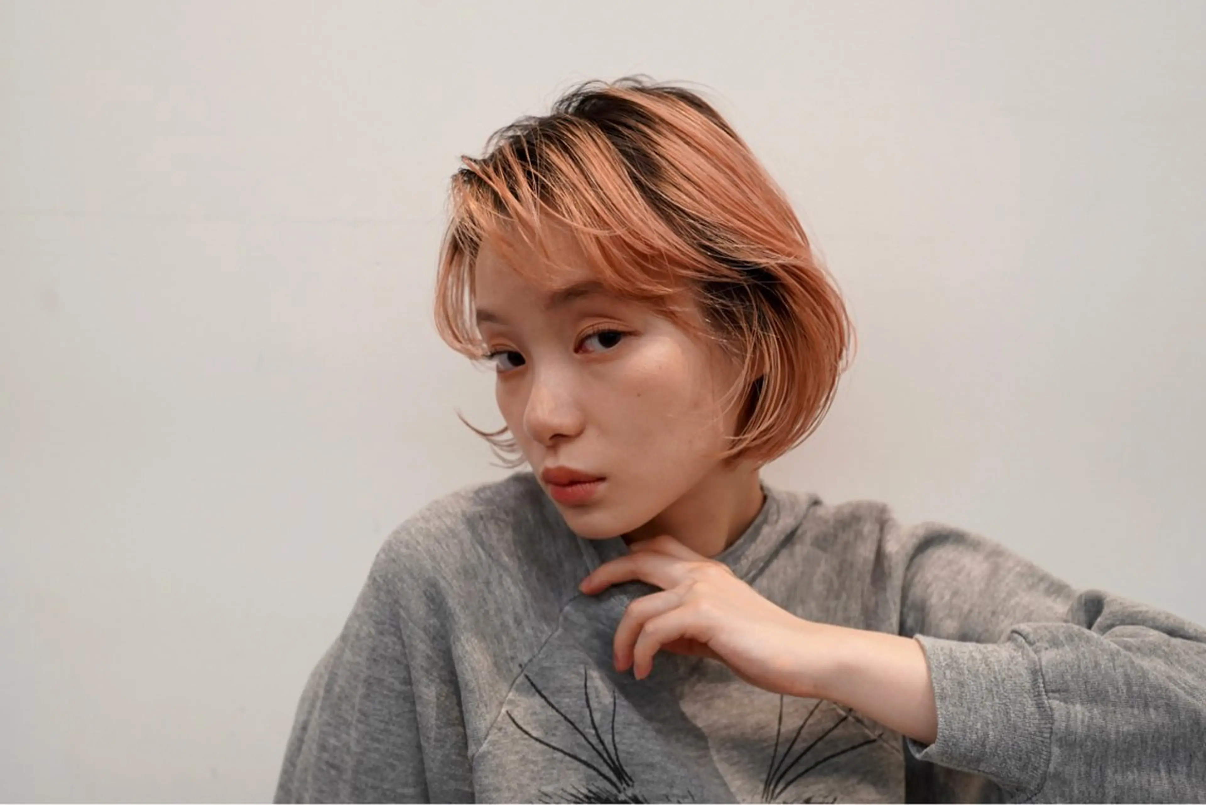 ミディアム カラー パーマ ボブ 広美◎ <hiromi>のヘアスタイル