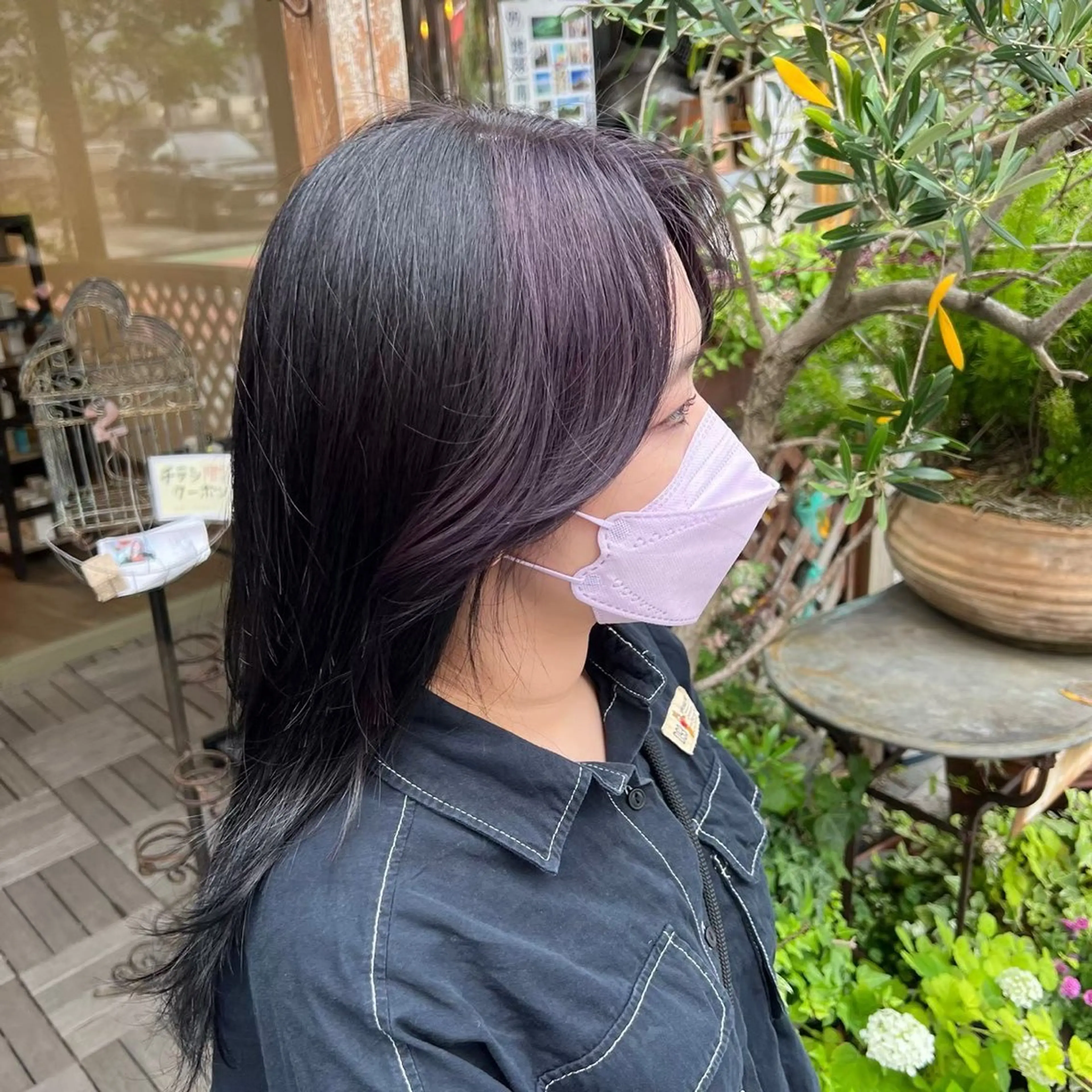 ロング カラー 黒滝 真歩のヘアスタイル