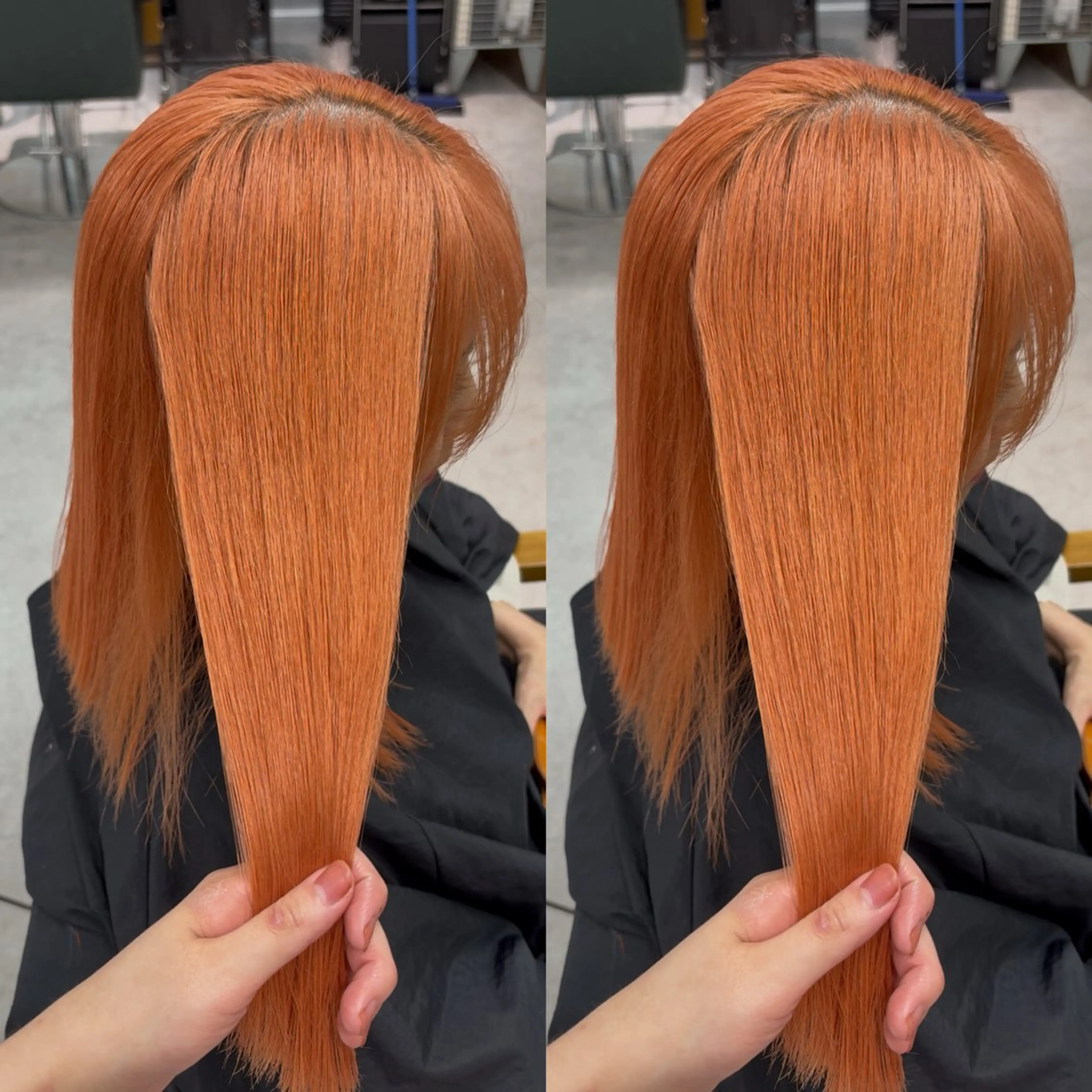 ミディアム ヘアカラー なんば🍓 似合わせカラー🐬のヘアスタイル