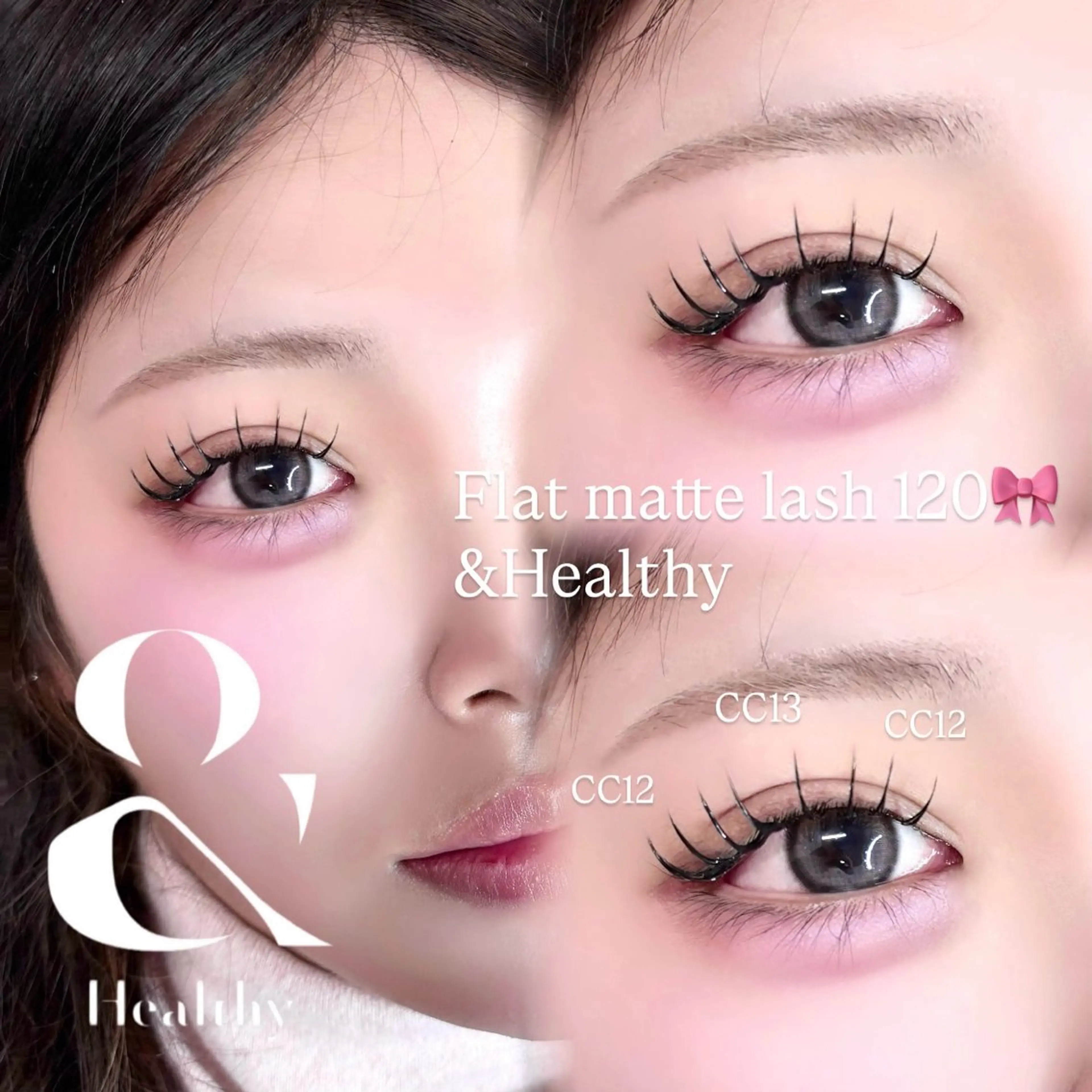 【&Healthy🪽】エクステ100本＋上まつ毛パーマ(束感仕上げ)本数変更🆗の写真