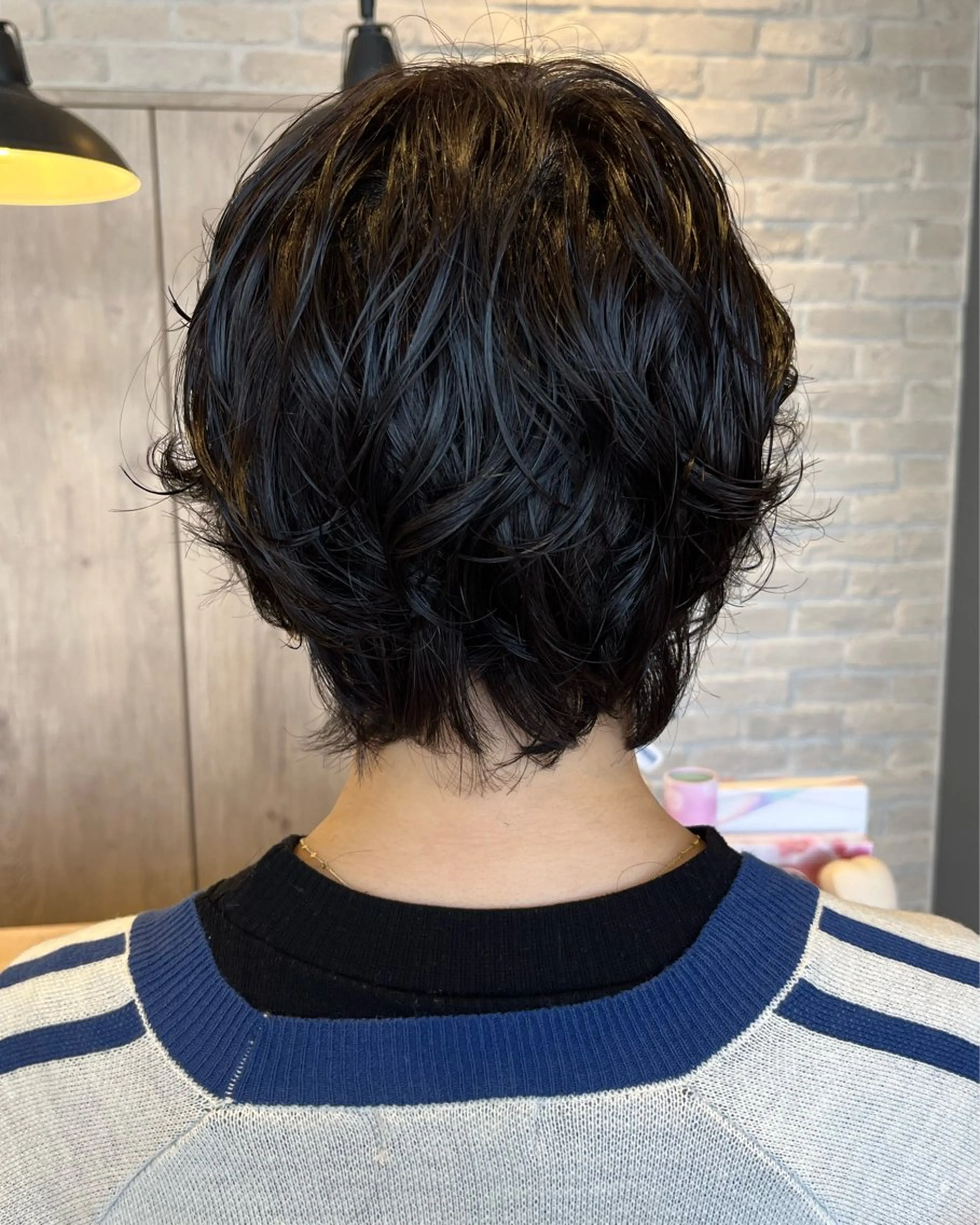 ショート パーマ カット パーマ セジールヘアメゾン所属・韓国レイヤー/透明感 カラー🐈曾根高のヘアスタイル