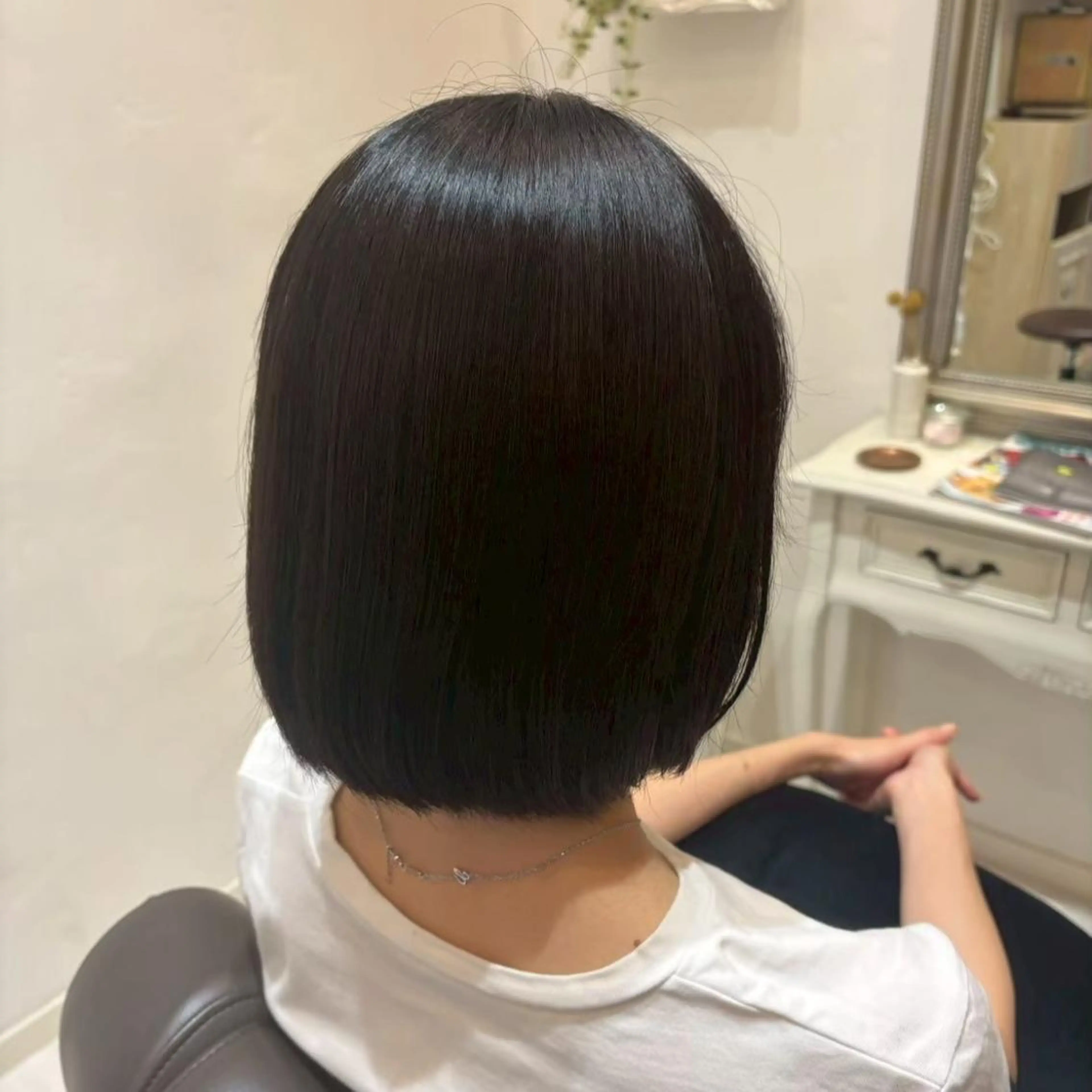 ミディアム 髪質改善 縮毛矯正 トリートメント トリートメント ヘッドスパ 髪質改善専門美容師✨ 重野 真心のヘアスタイル
