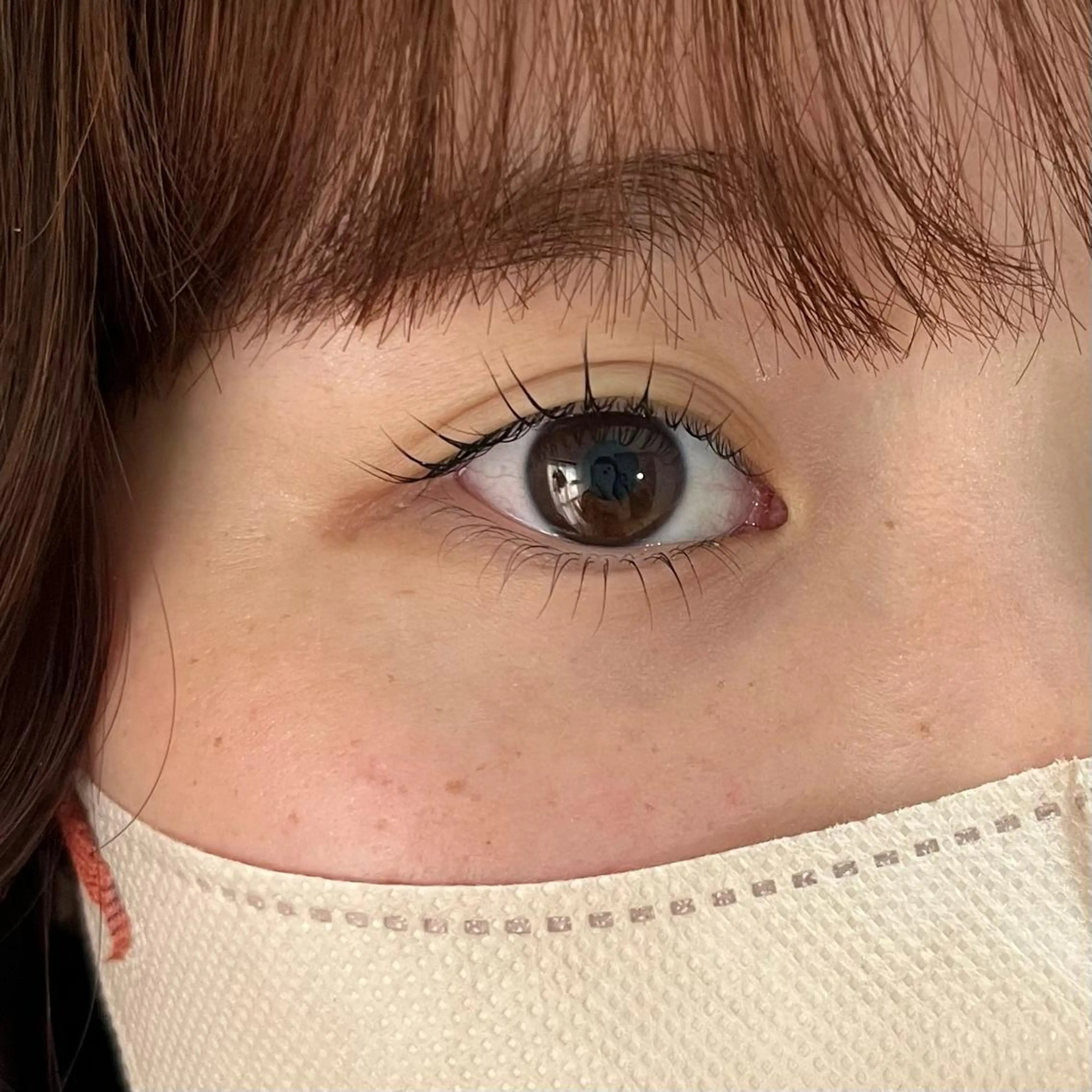 マツエク・マツパ 下まつげエクステ 一重×まつ毛パーマ ワンホンマツエク マツパ ブリーチなしカラー ダブルカラーエクステのヘアスタイル