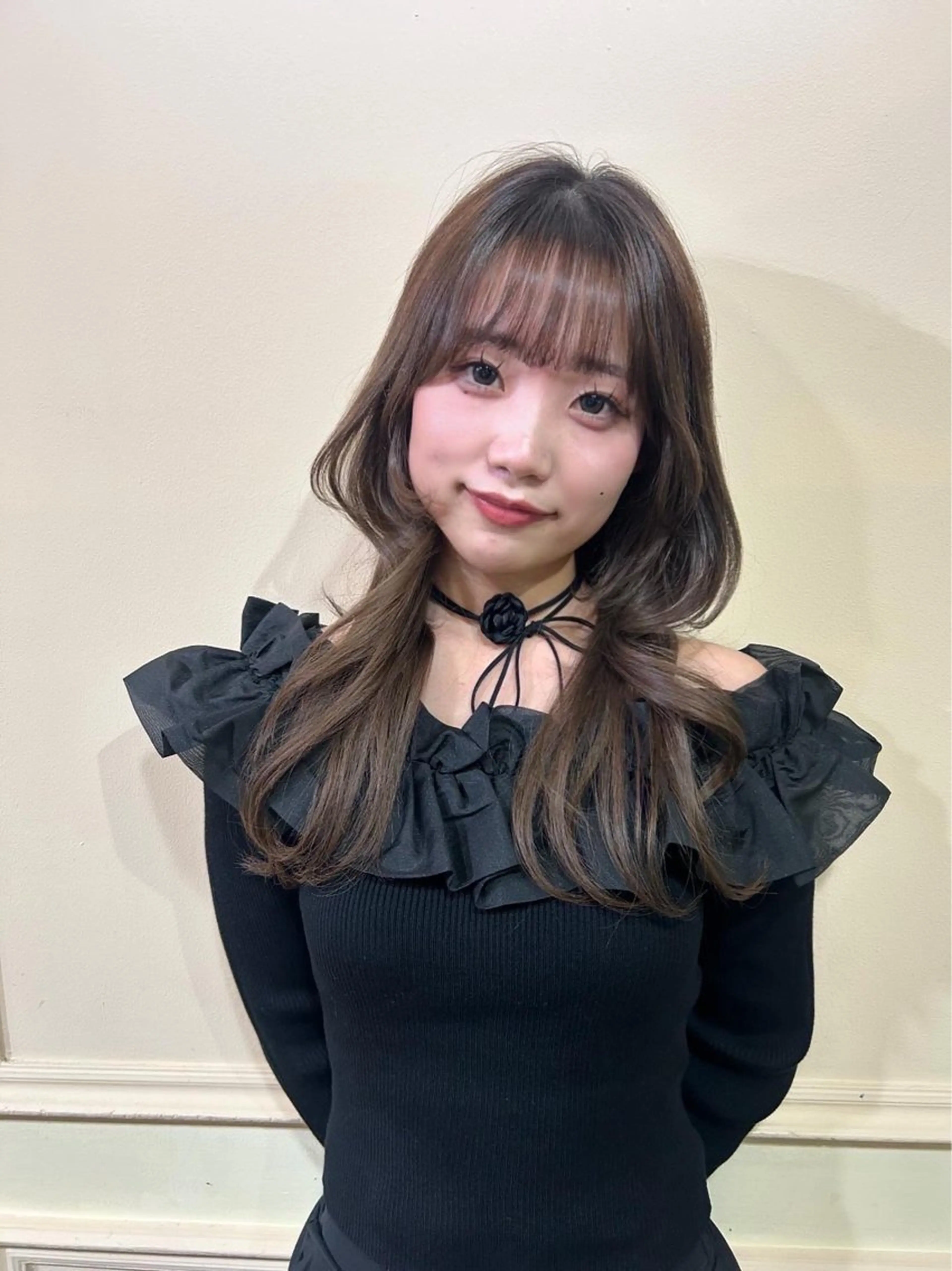 ロング カラー 韓国風ヘア 'AXISガスビル Rinのヘアスタイル