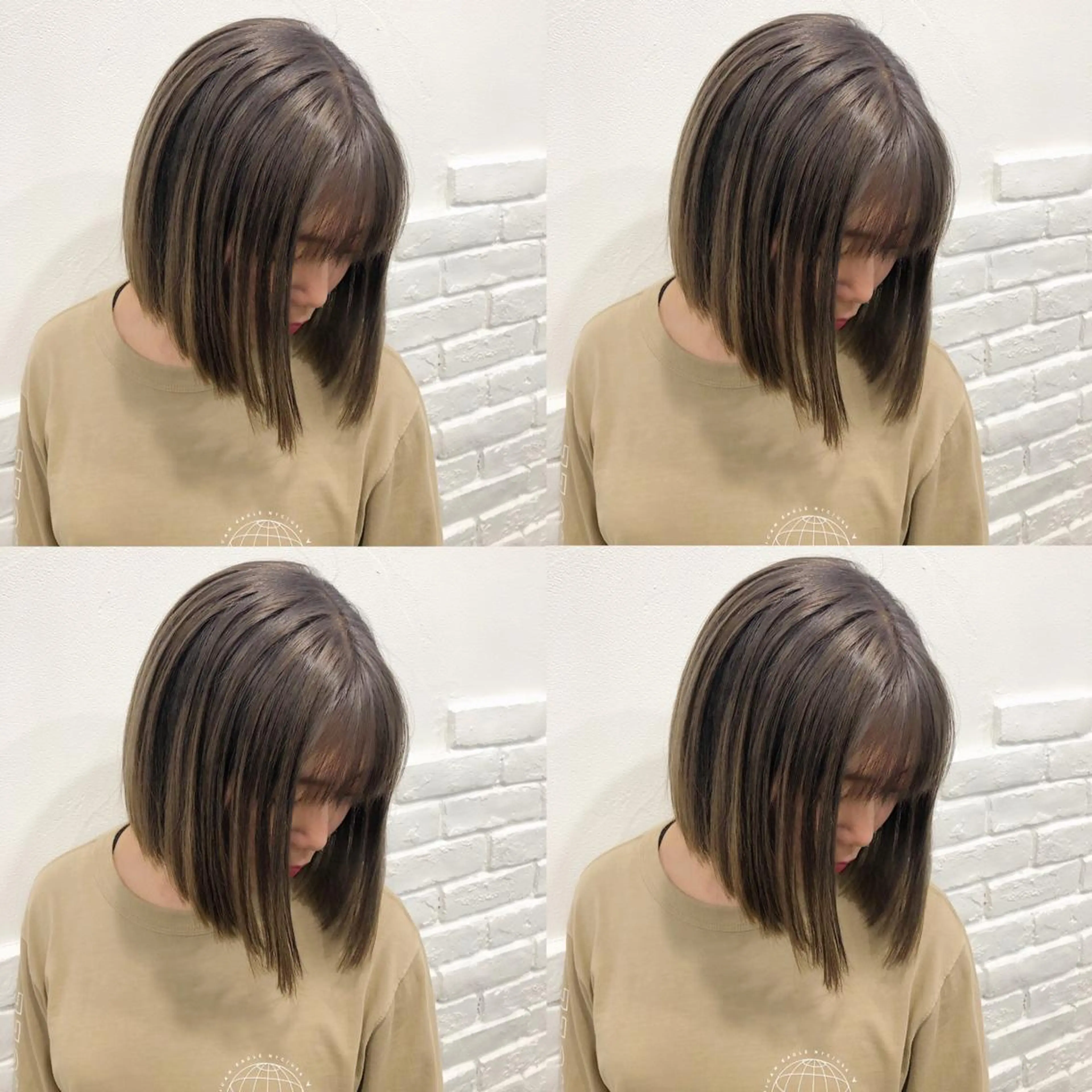 ショート カラー ヘアアレンジ メンズ キッズ 💟Chloe原宿店 🩶ハイトーンのヘアスタイル
