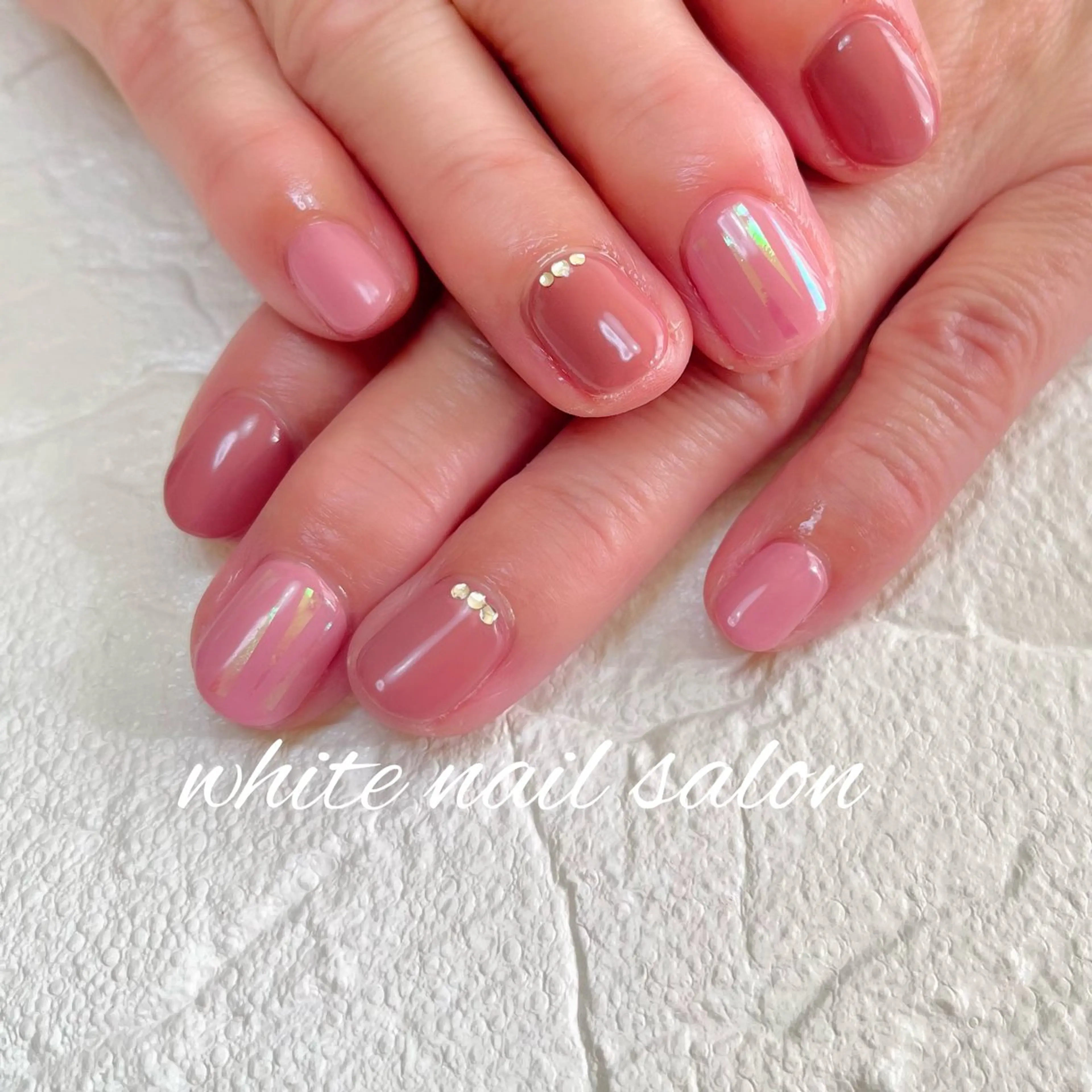 ネイル ラメ(グリッター) ハンドネイル white nail salonのネイルデザイン