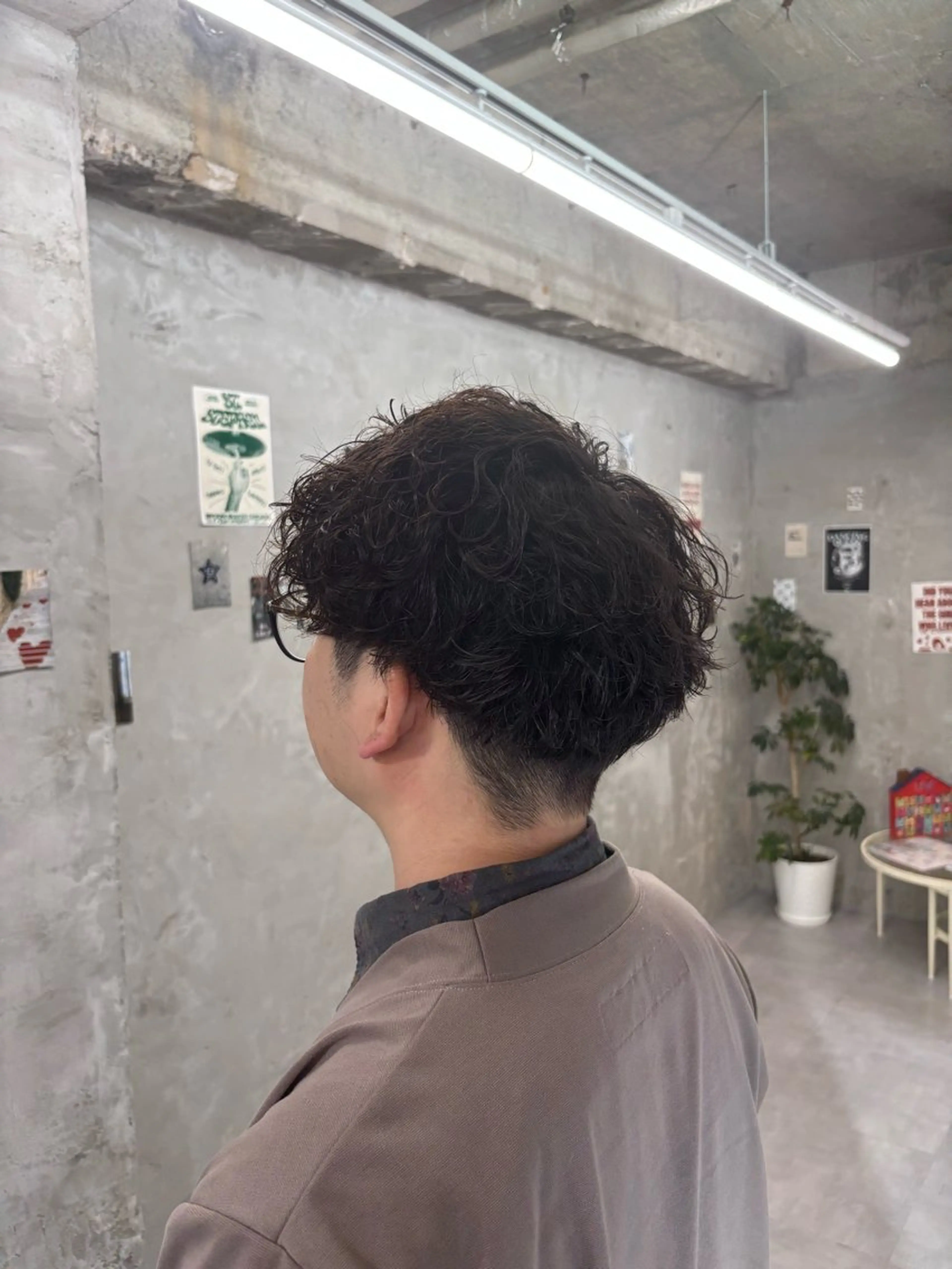 ショート パーマ メンズ カット パーマ トリートメント door white hideのヘアスタイル