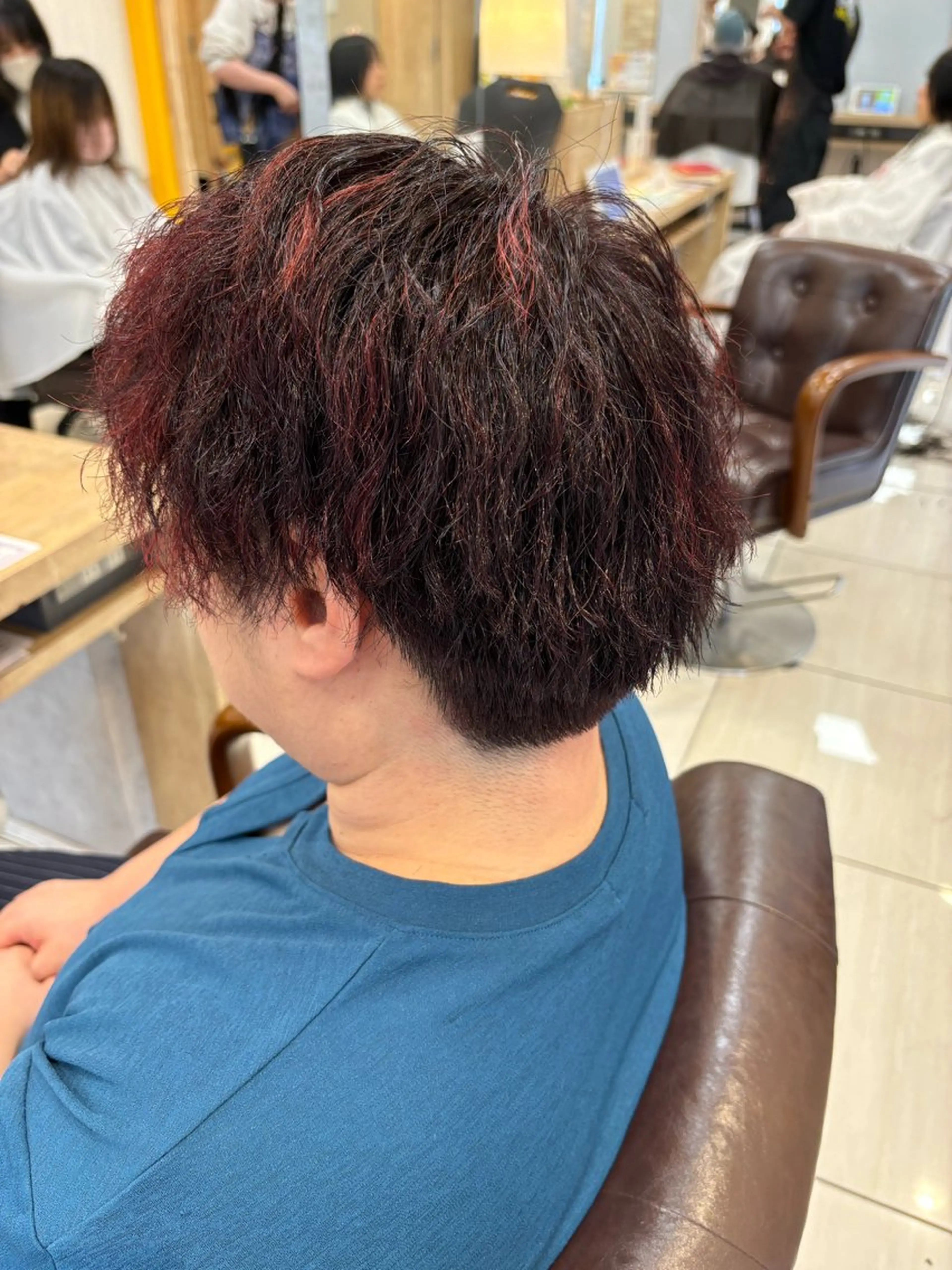 ショート カラー パーマ 温水 愛華のヘアスタイル