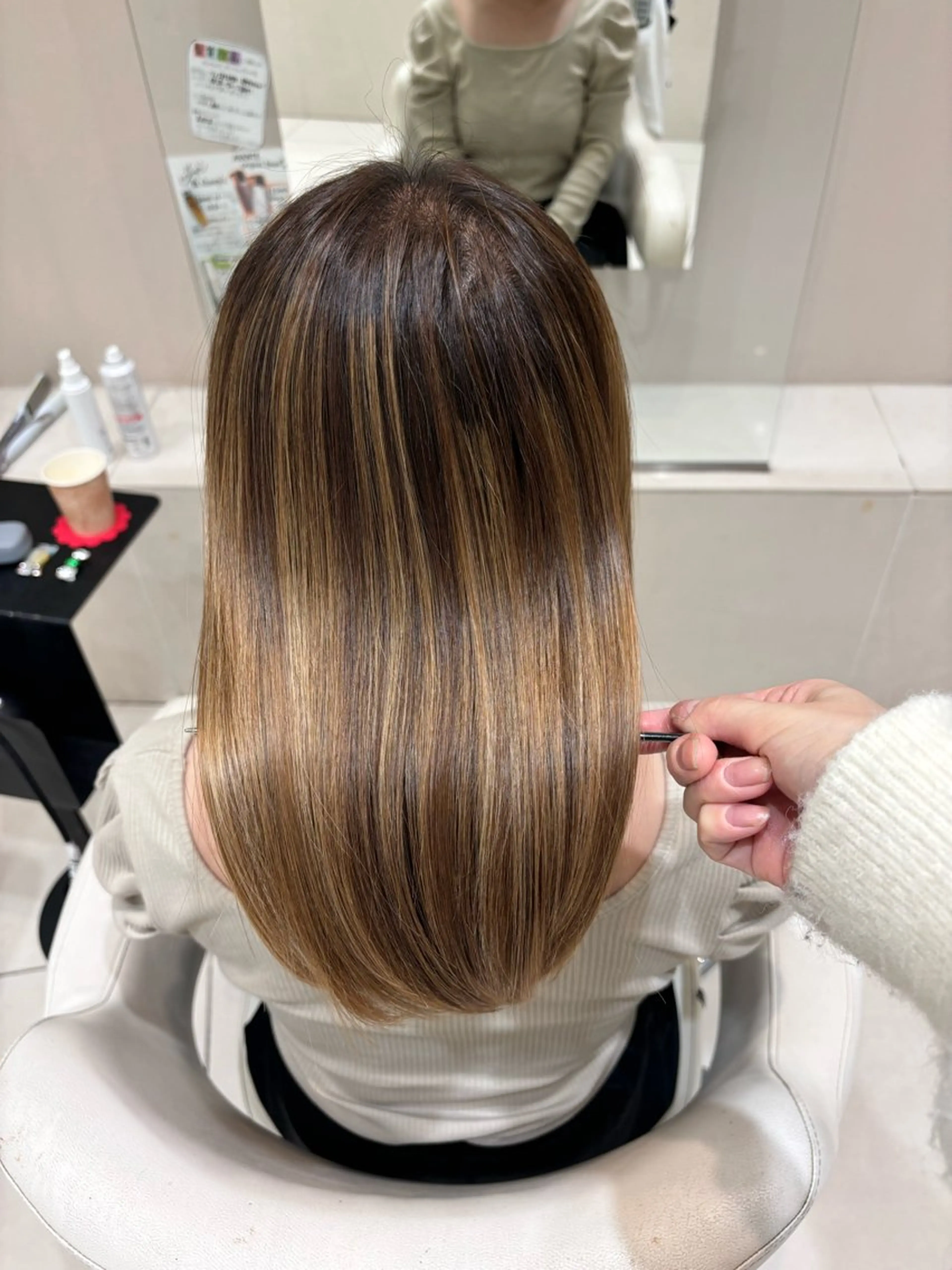 ミディアム 髪質改善 トリートメント avance深井所属・🫧髪質改善🫧山口 碧のヘアスタイル