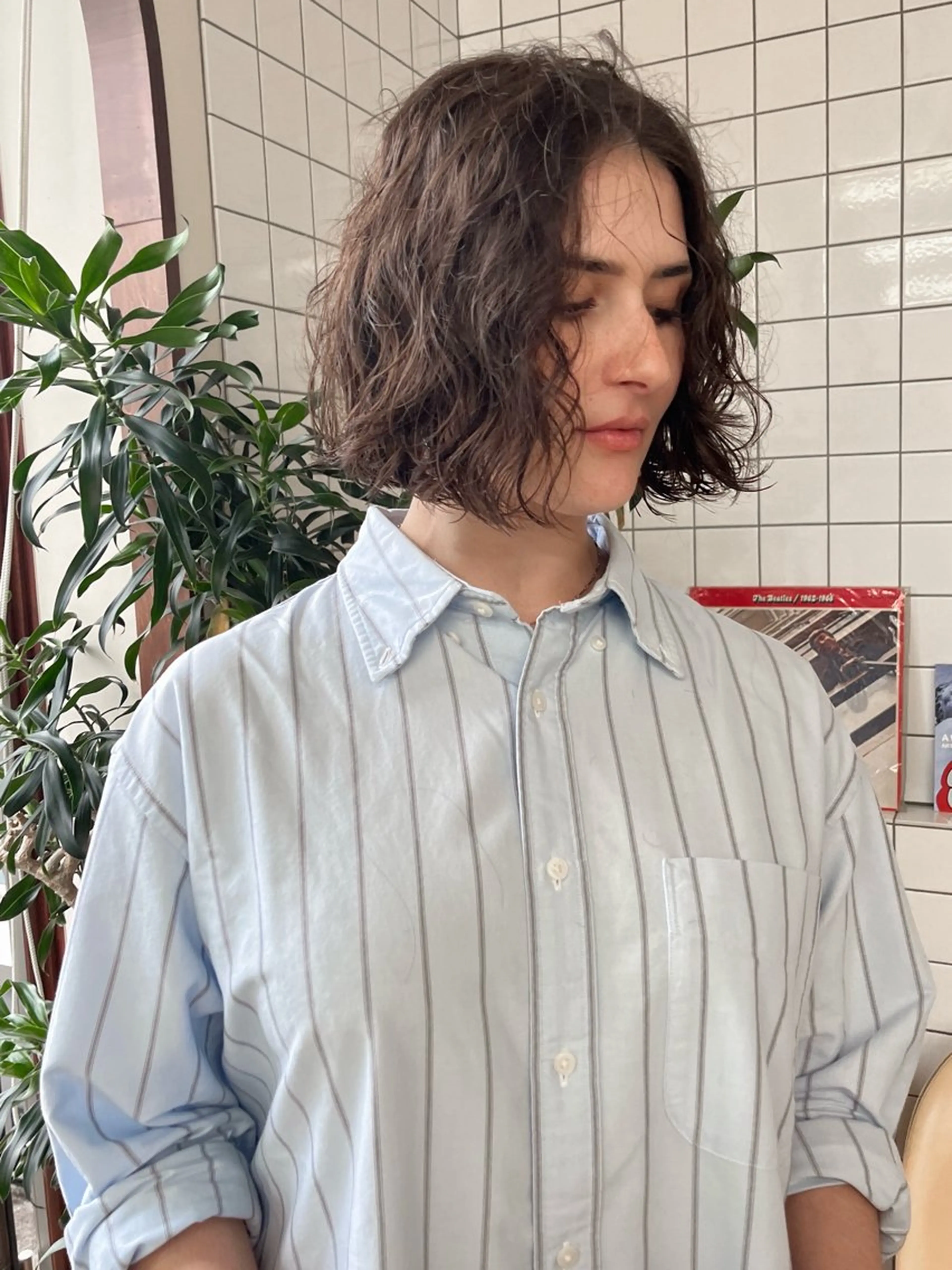 ショート パーマ カット パーマ ボブパーマ/パーマ ウルフパーマのヘアスタイル