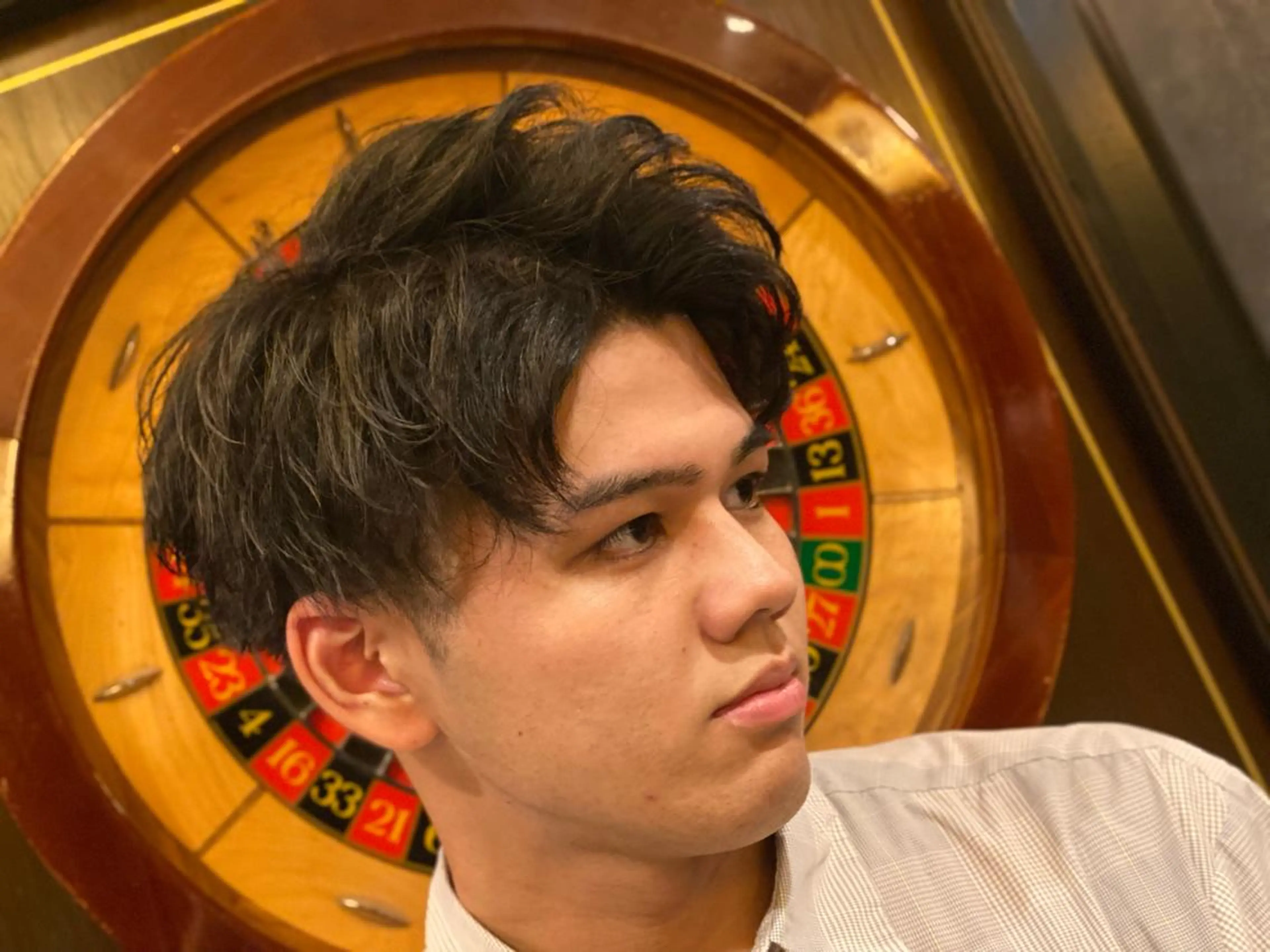 ショート パーマ メンズ 浅見 天翔のヘアスタイル