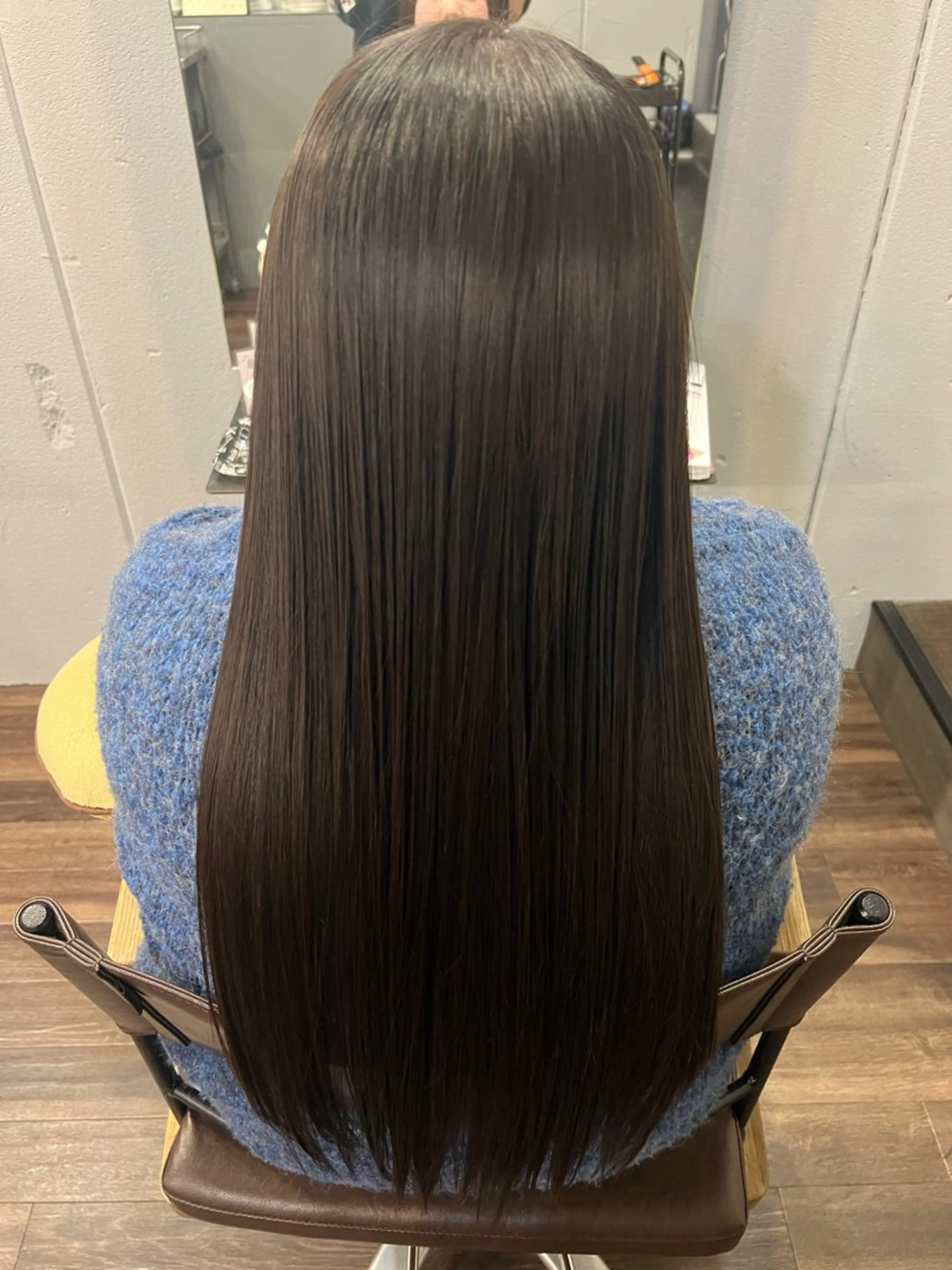 ロング ハイライト 縮毛矯正 トリートメント terra🌈大久保 睦美のヘアスタイル