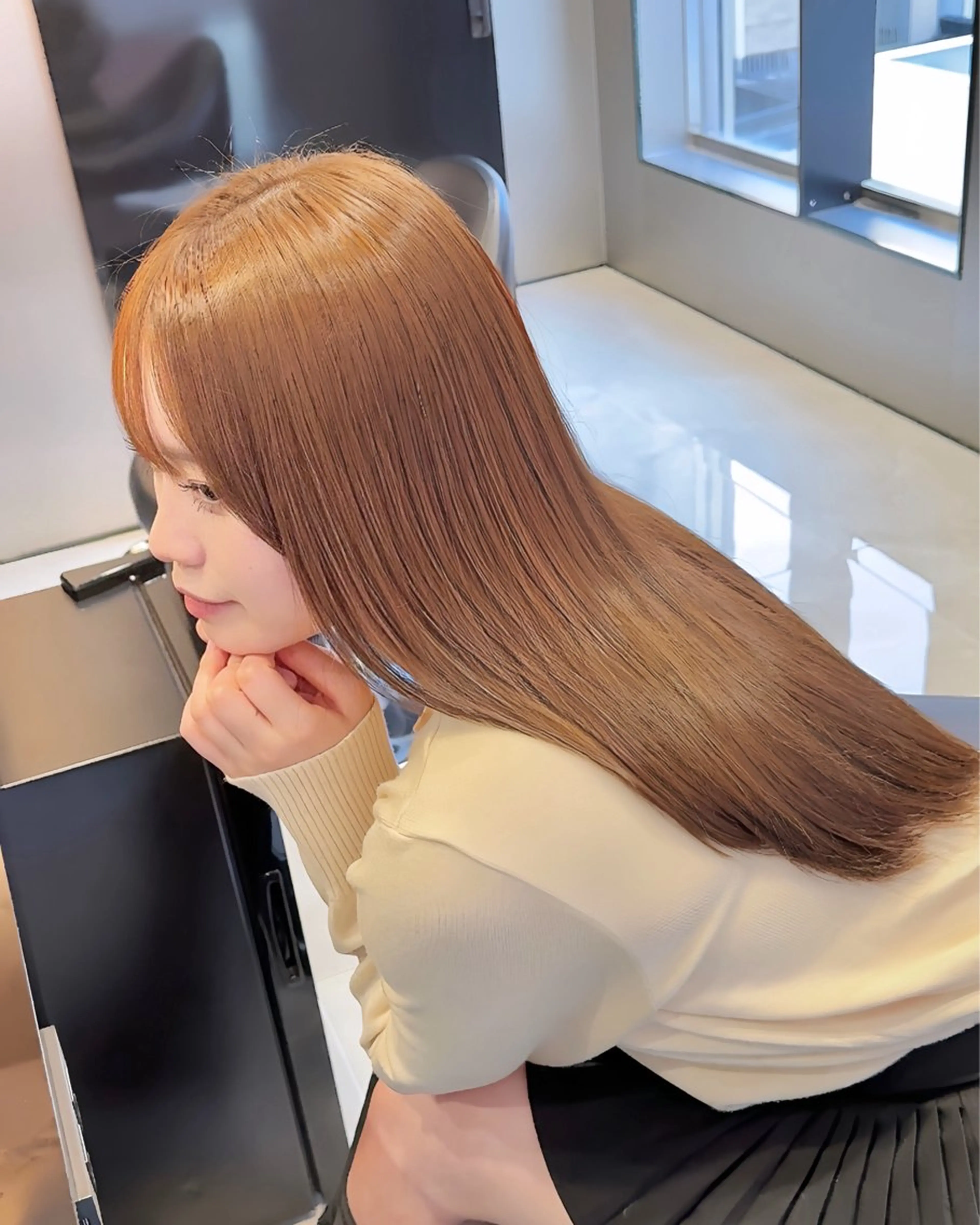 ロング 髪質改善 似合わせカット 縮毛矯正 トリートメント 髪質改善VALETTE福岡天神所属・髪質改善/レイヤー /韓国ヘアNOBUのヘアスタイル