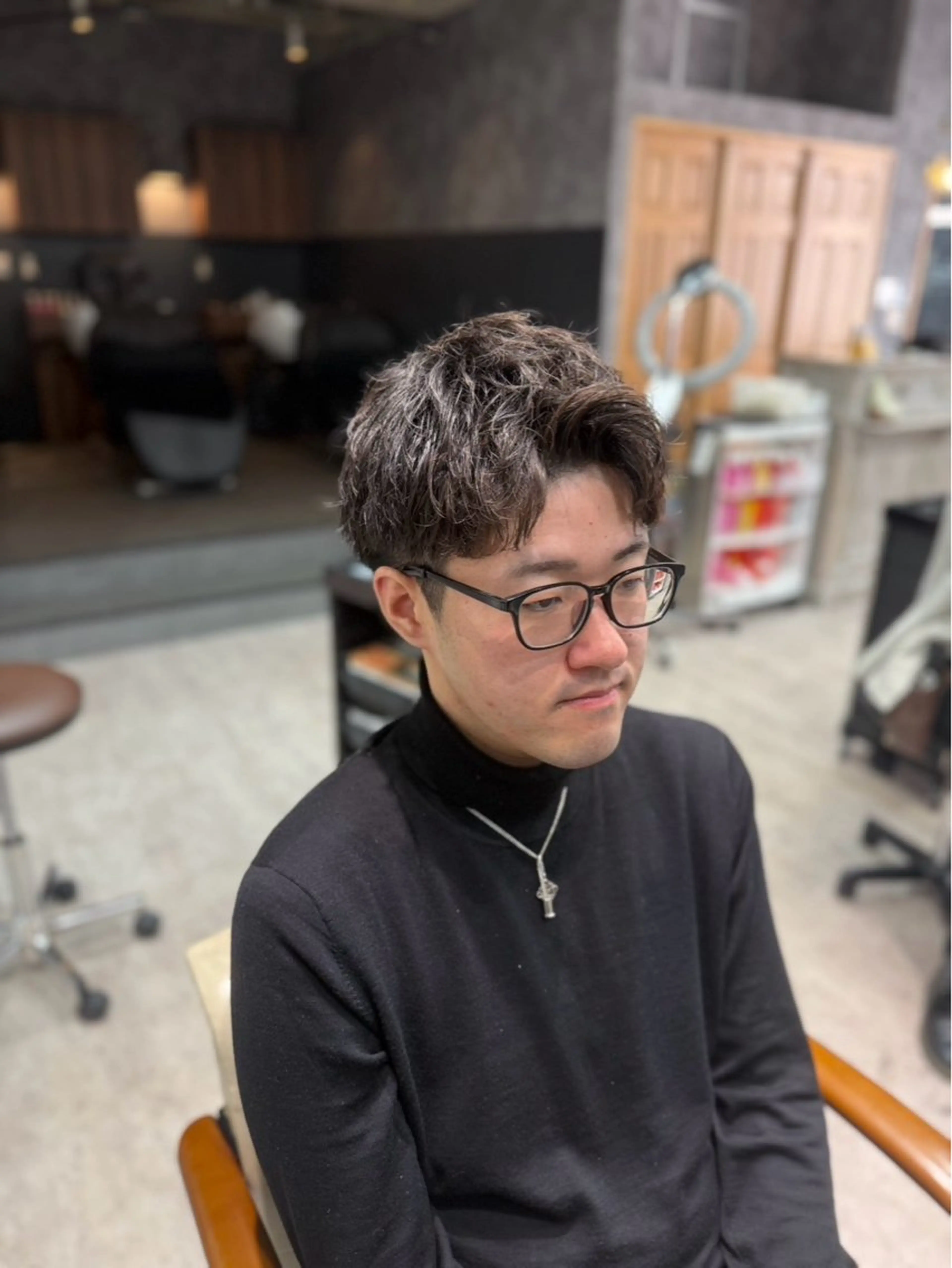 メンズ カット パーマ 進藤彪雅/メンズ/ 千葉駅【GENiE】のヘアスタイル