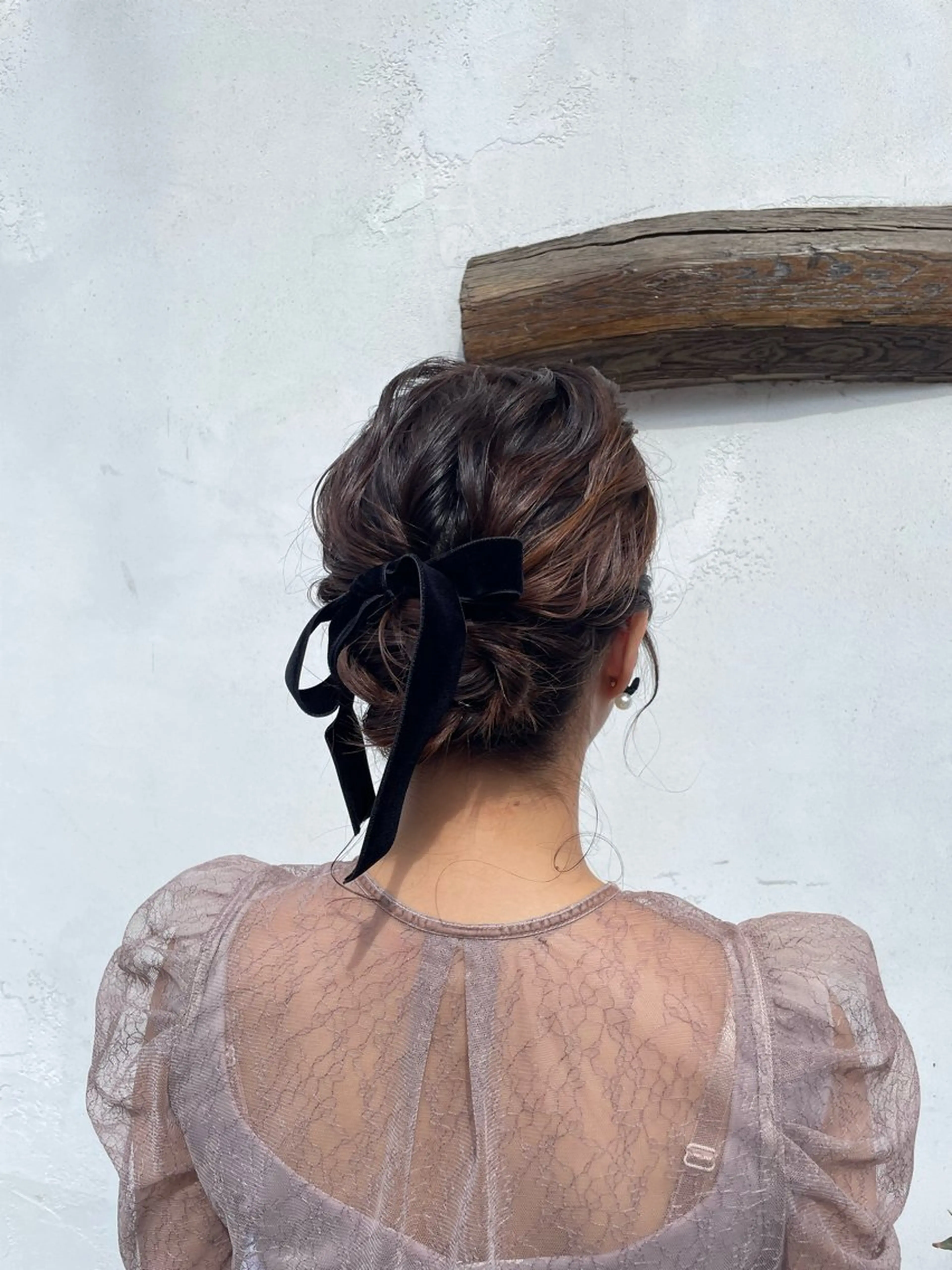 セミロング ヘアアレンジ ZAZA Wakaのヘアスタイル