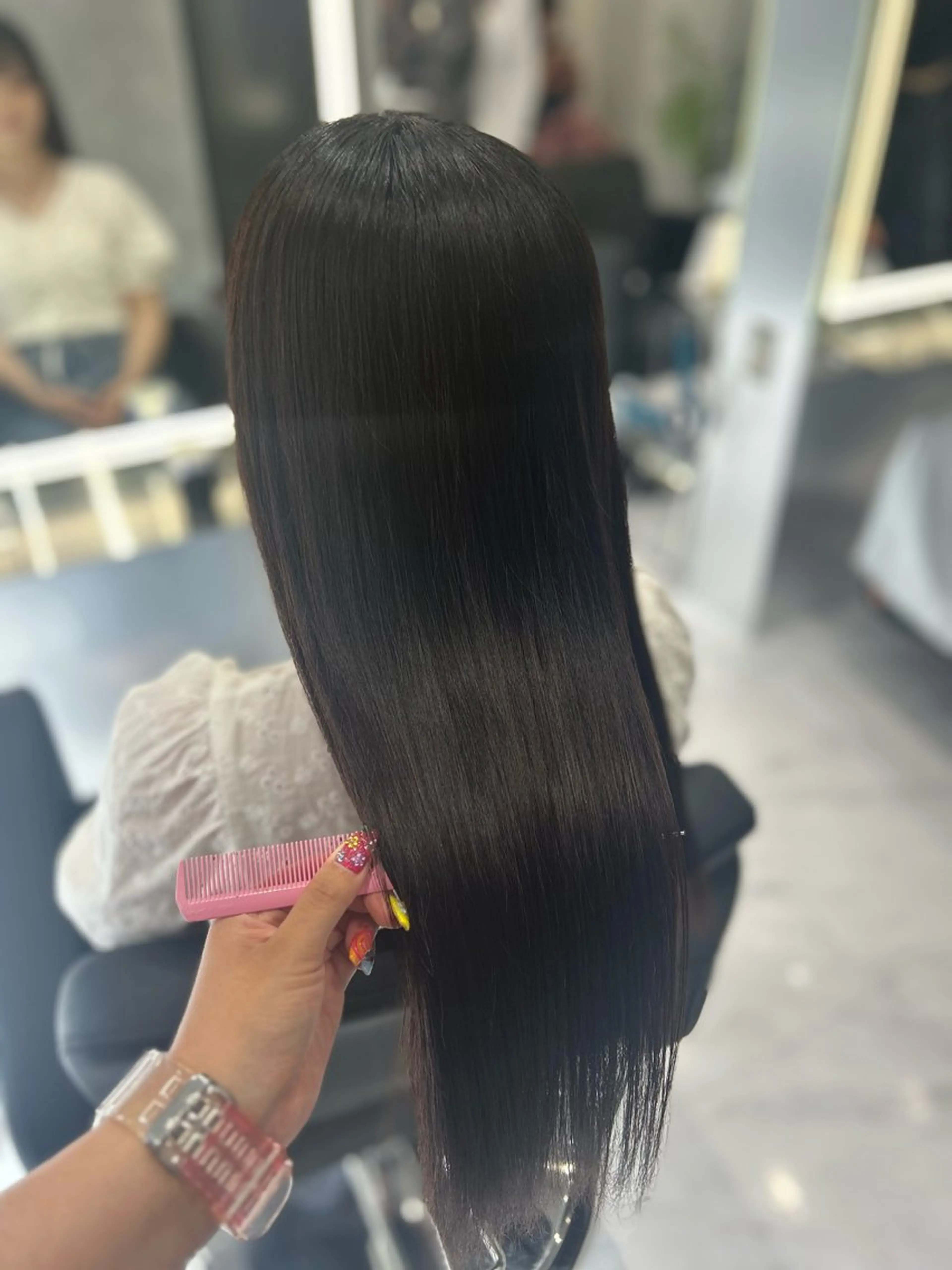 ロング 縮毛矯正 トリートメント CS made by SHACHU 栄所属・森下 ゆきなのヘアスタイル