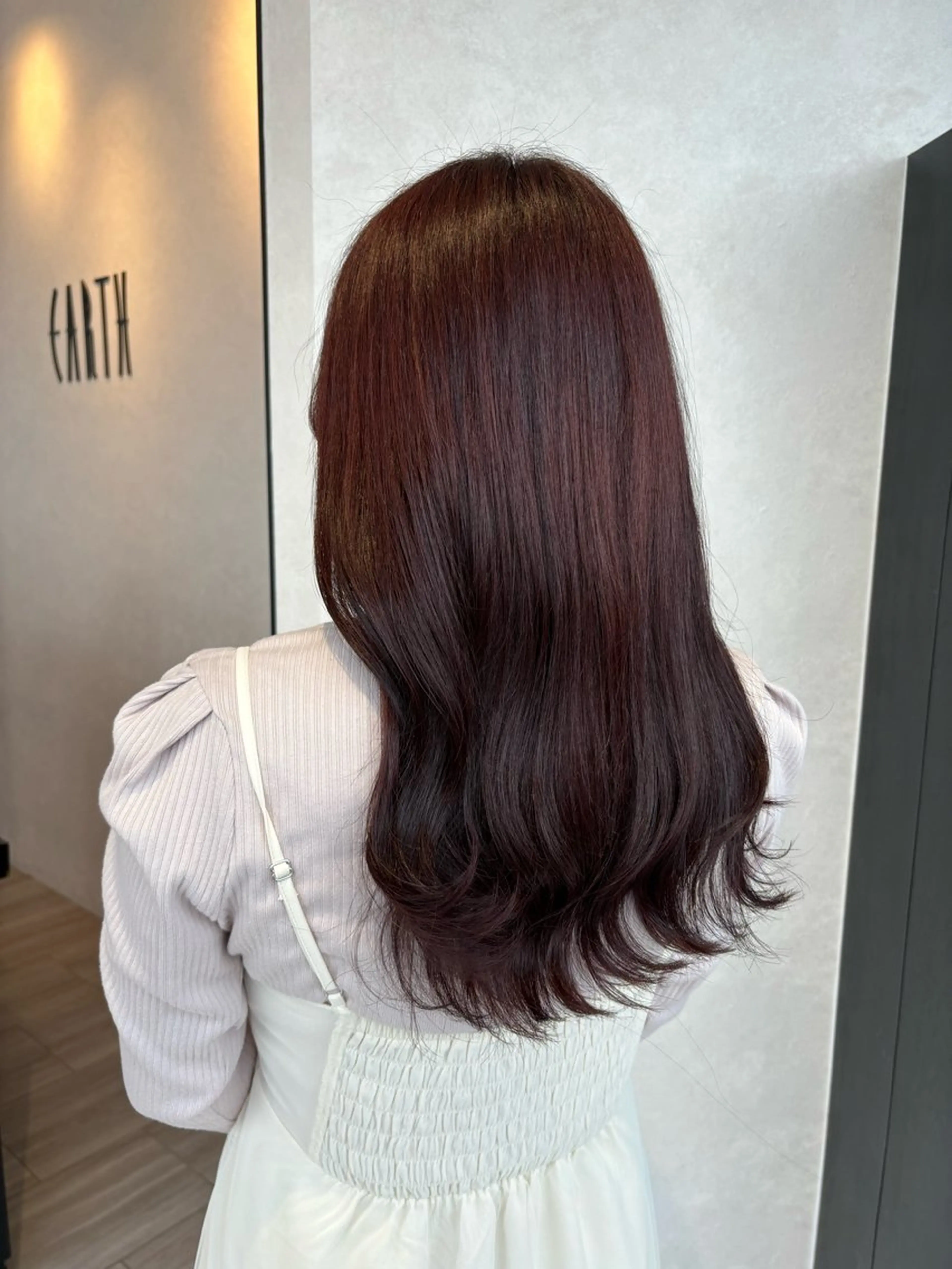 ロング カラー 石坂 瀬音のヘアスタイル