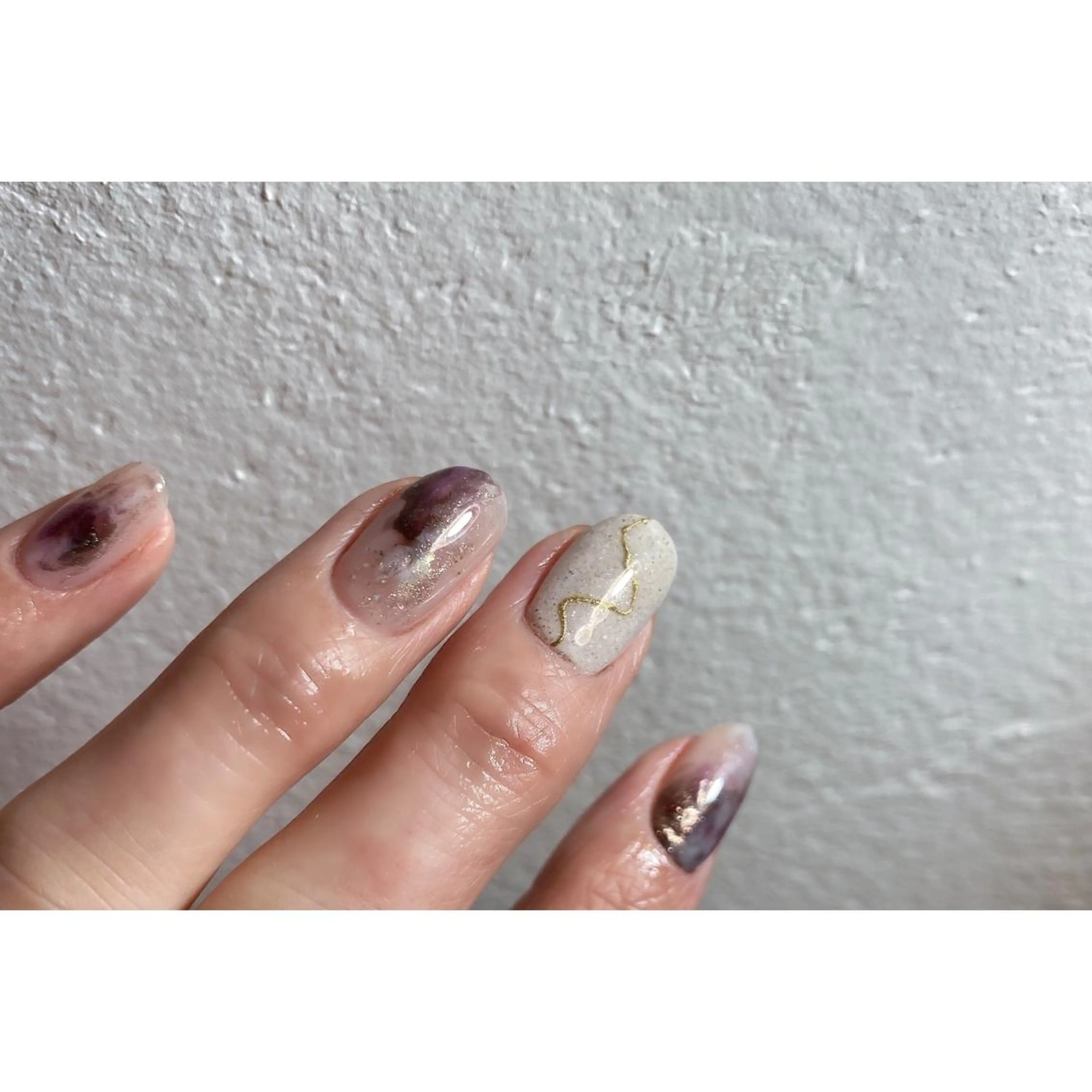 ネイル ニュアンスネイル fig tree所属・fig  tree 地爪育成モニターのネイルデザイン