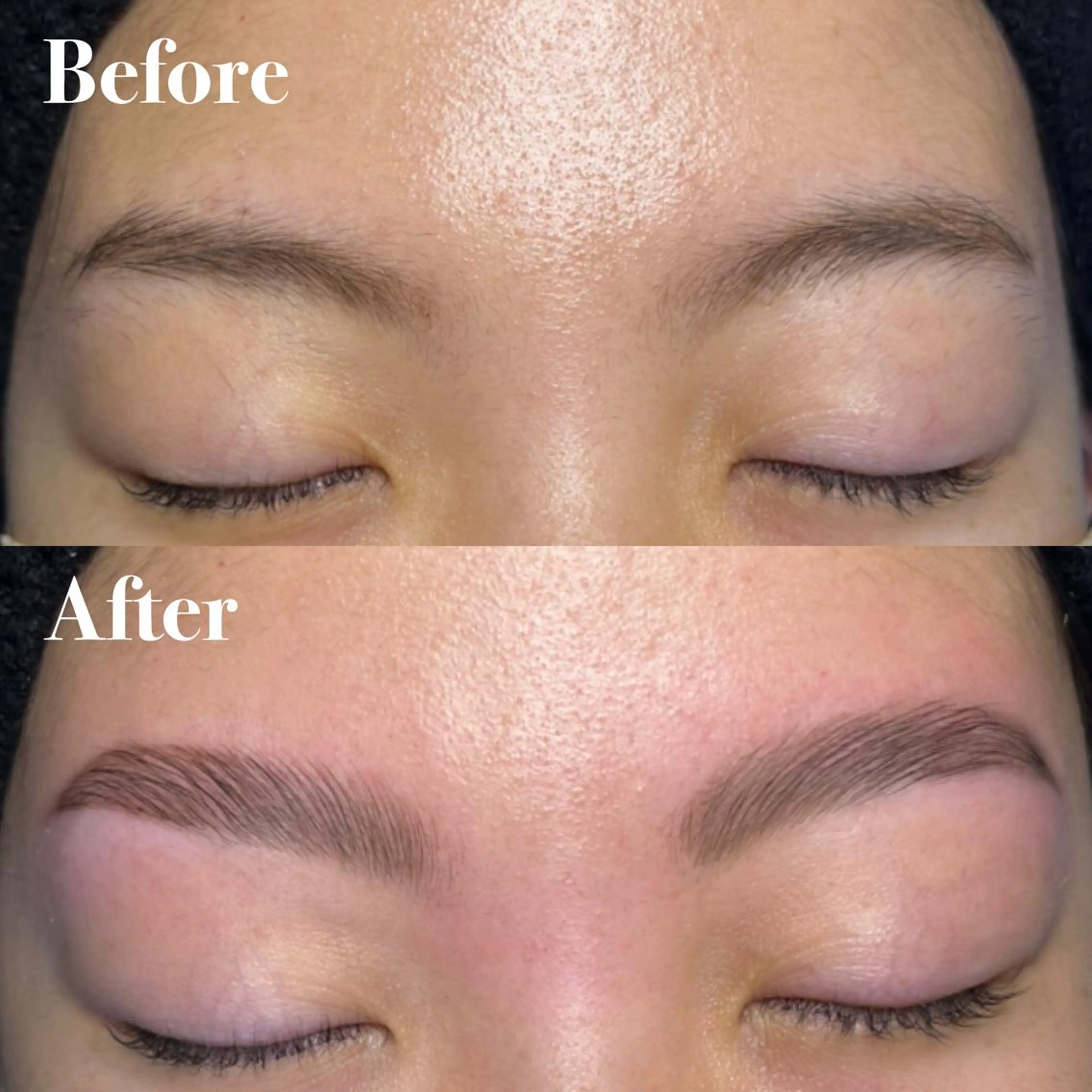 アイブロウ ハリウッドブロウリフト 眉毛ワックス脱毛 眉毛と韓国肌質改善 サロン　和泉府中のエステ・リラクイメージ