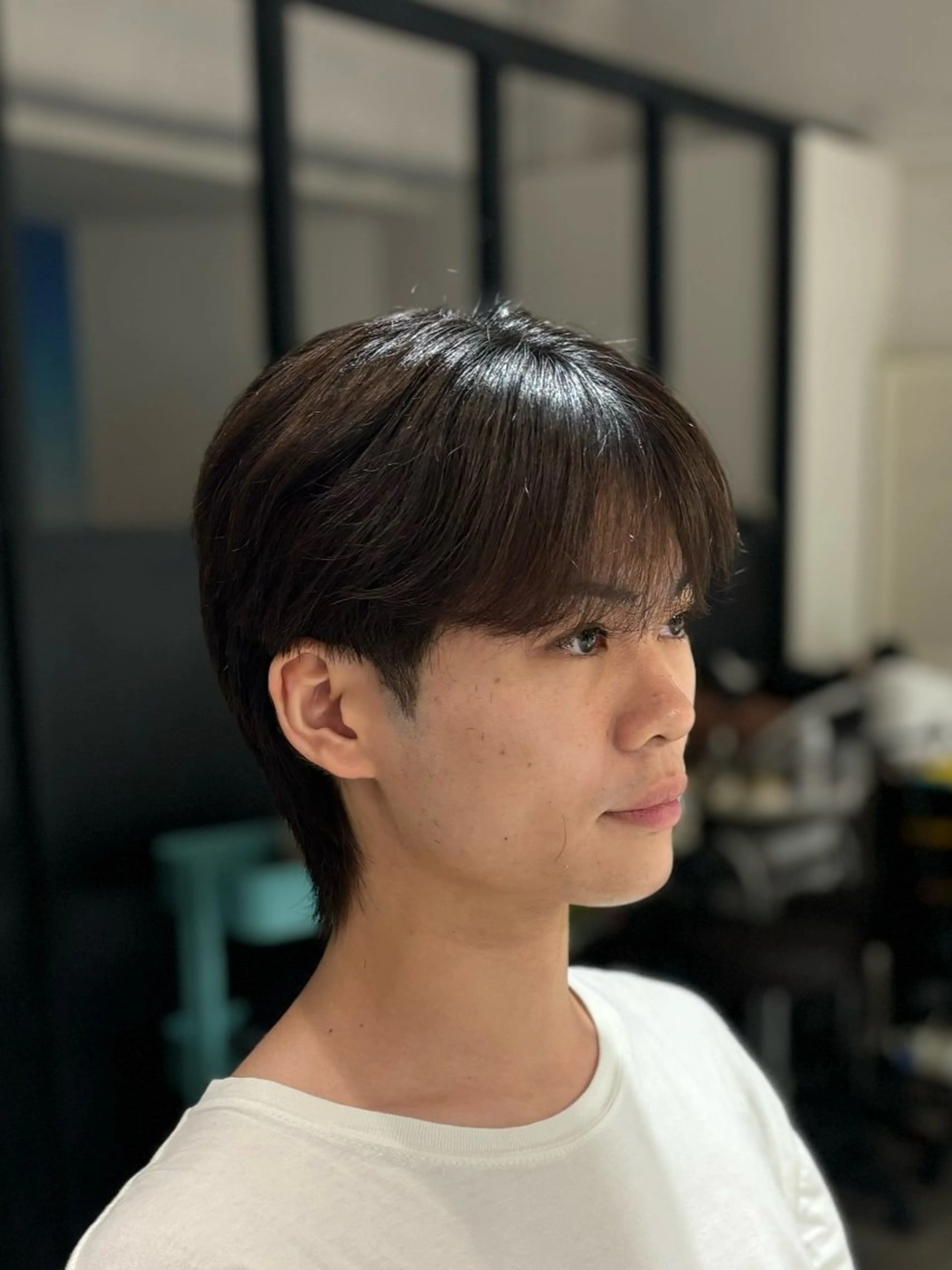 ショート メンズ カット 縮毛矯正 トリートメント 韓国メンズヘア/ ダウンパーマ/歩夢のヘアスタイル