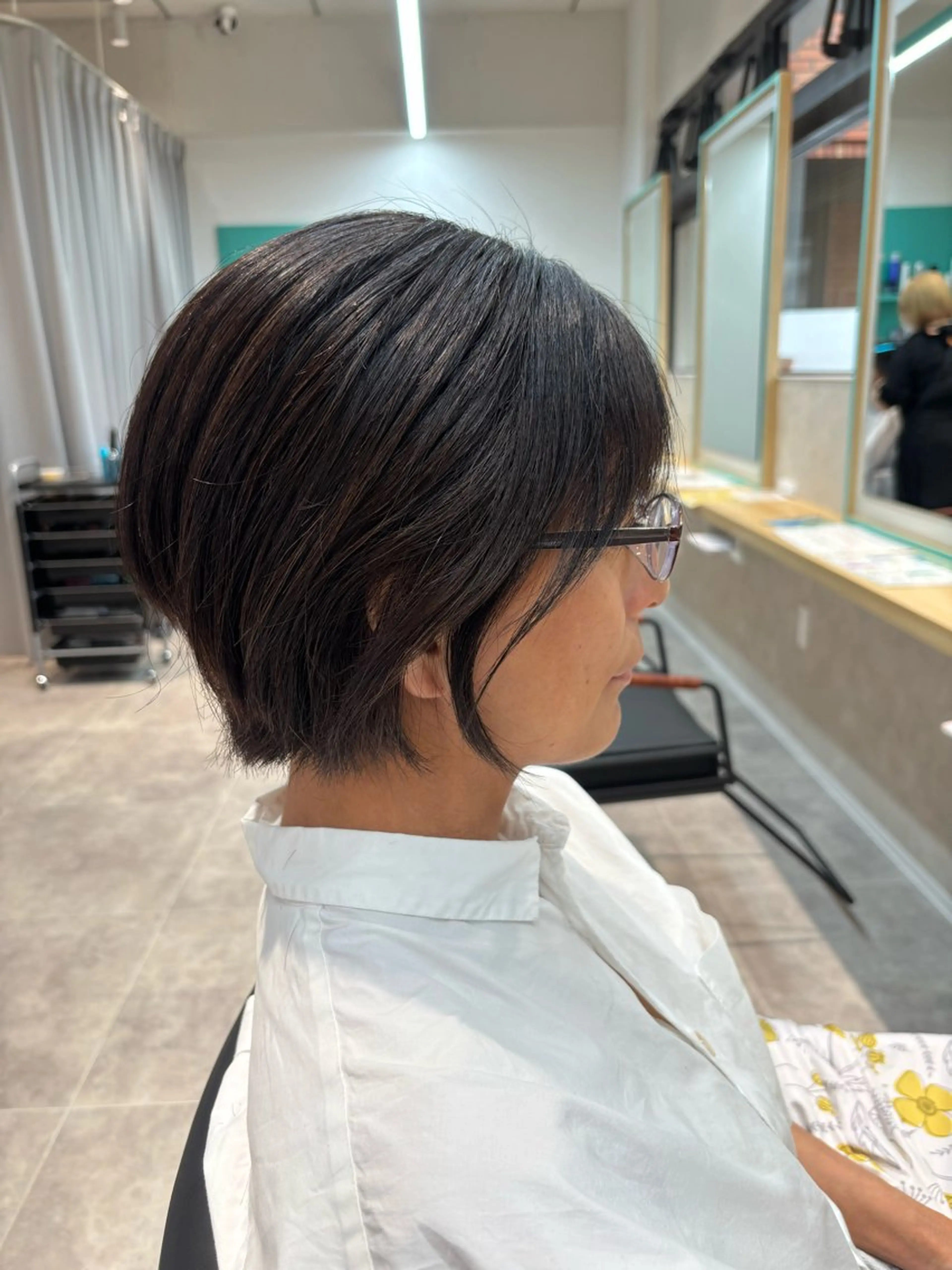 ショート ショートボブ 丸みショート ボブ ショートヘア 土橋 雅のヘアスタイル